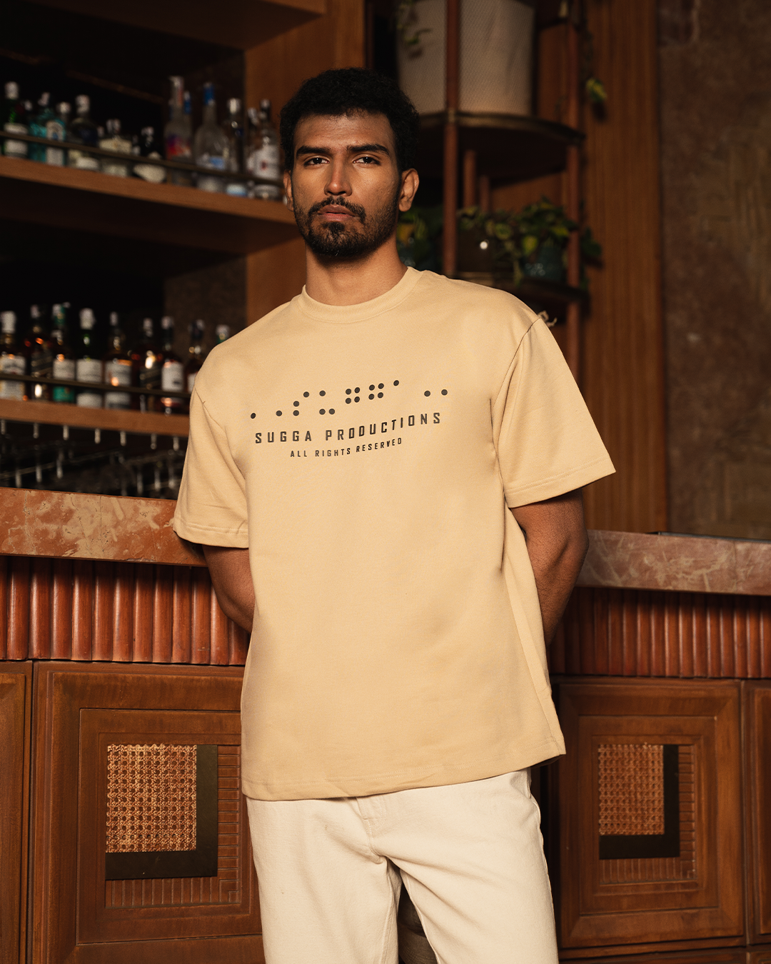 Sugga Production In Beige Regular Fit