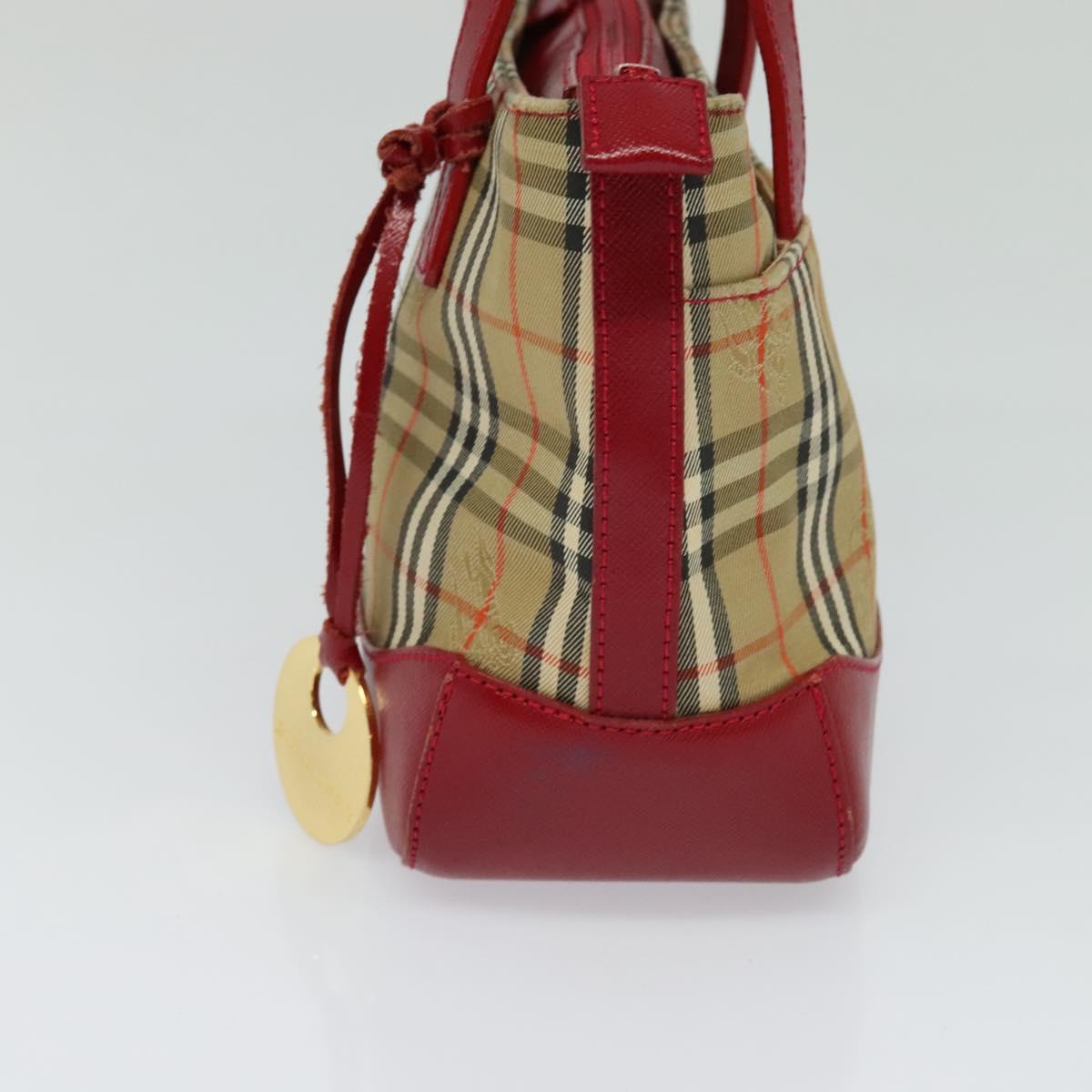 Burberry Haymarket Canvas Handbag (Pre-Owned)