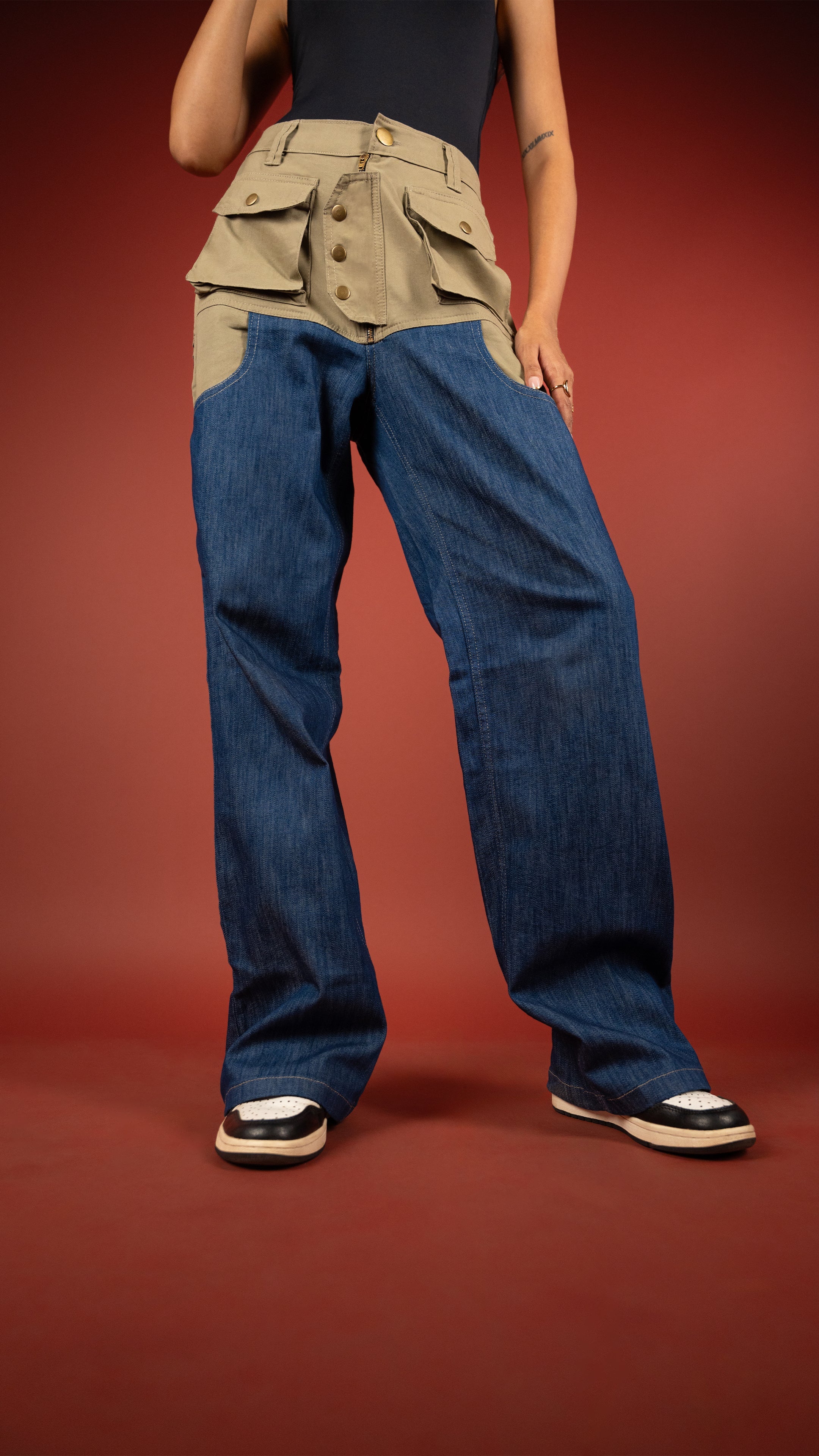 CARPENTER DENIM WOMEN'S PANT