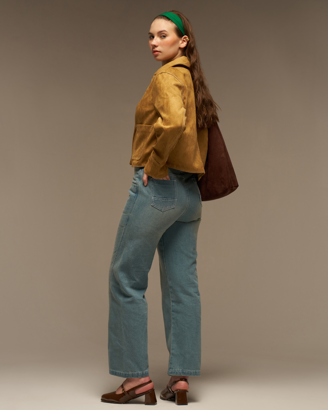 Missing Genes Soft Sage High Rise Denim