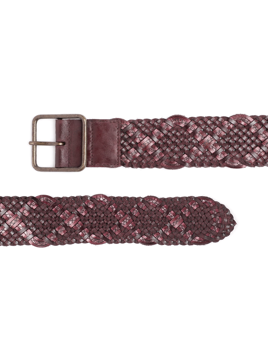 Bordo Womens Genuine Leather Belt by Art N Vintage
