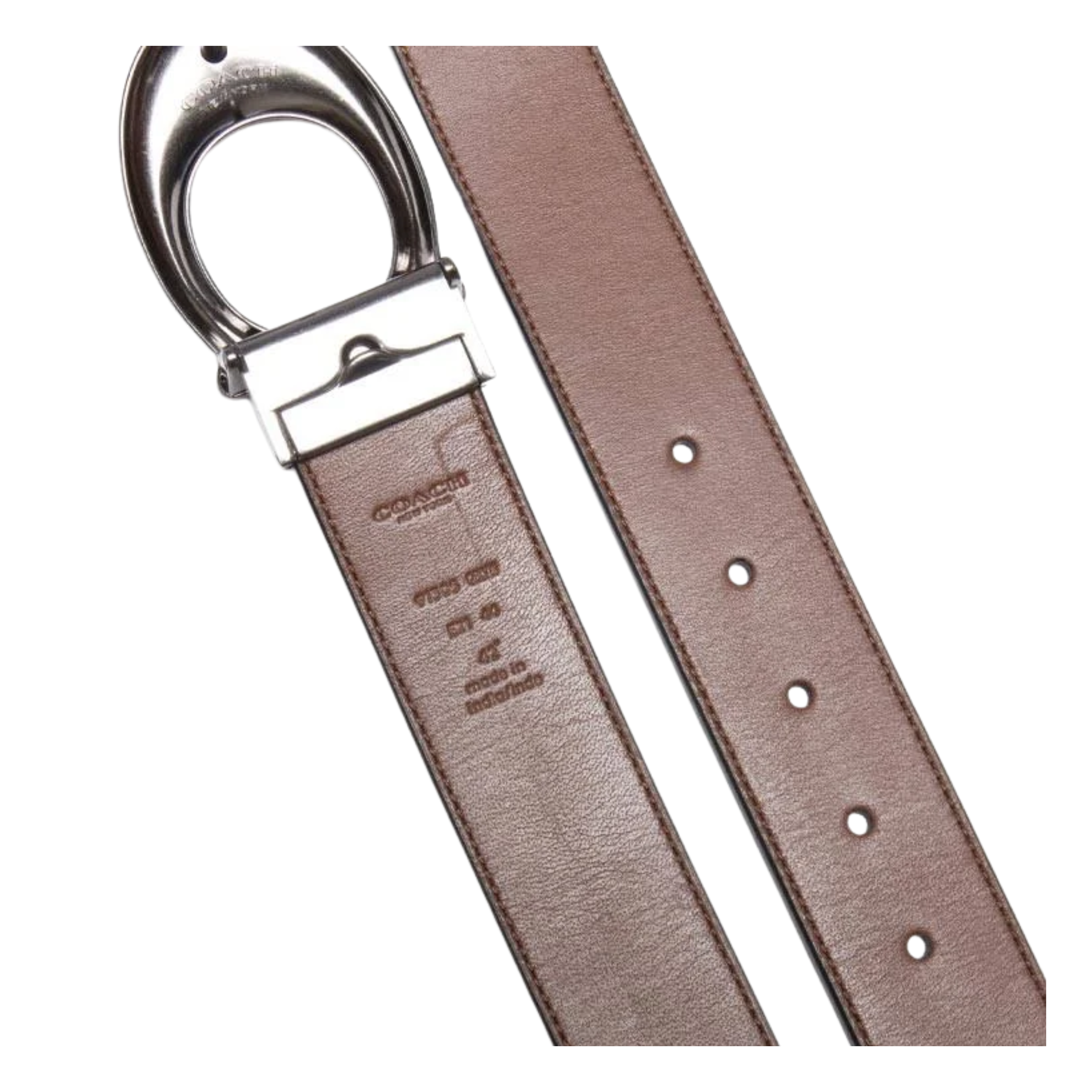 COACH BELT BLACK SIGNATURE
