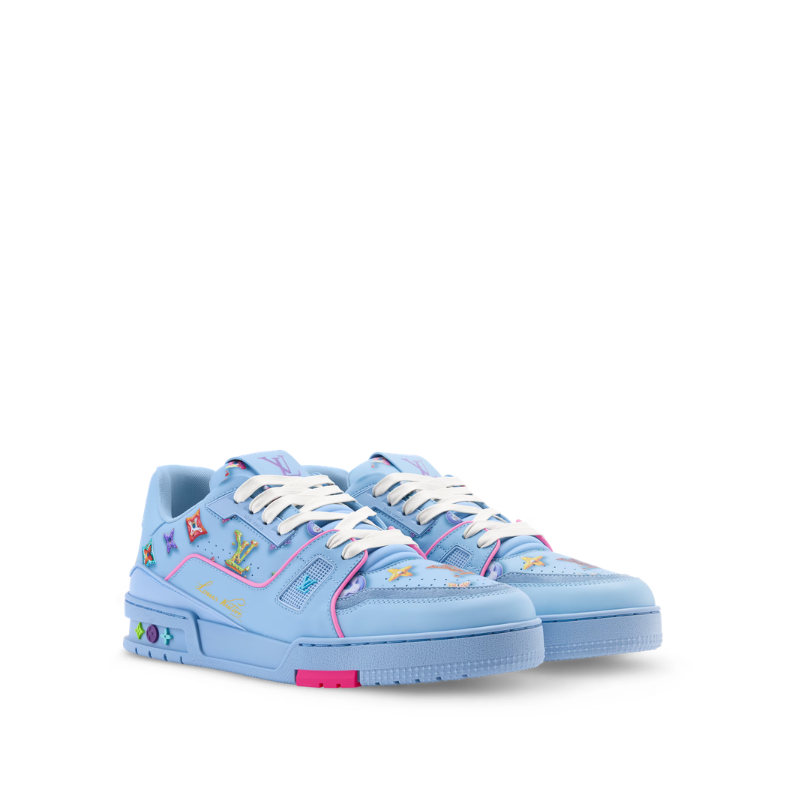 Louis Vuitton Trainer Blue Monogram Donuts