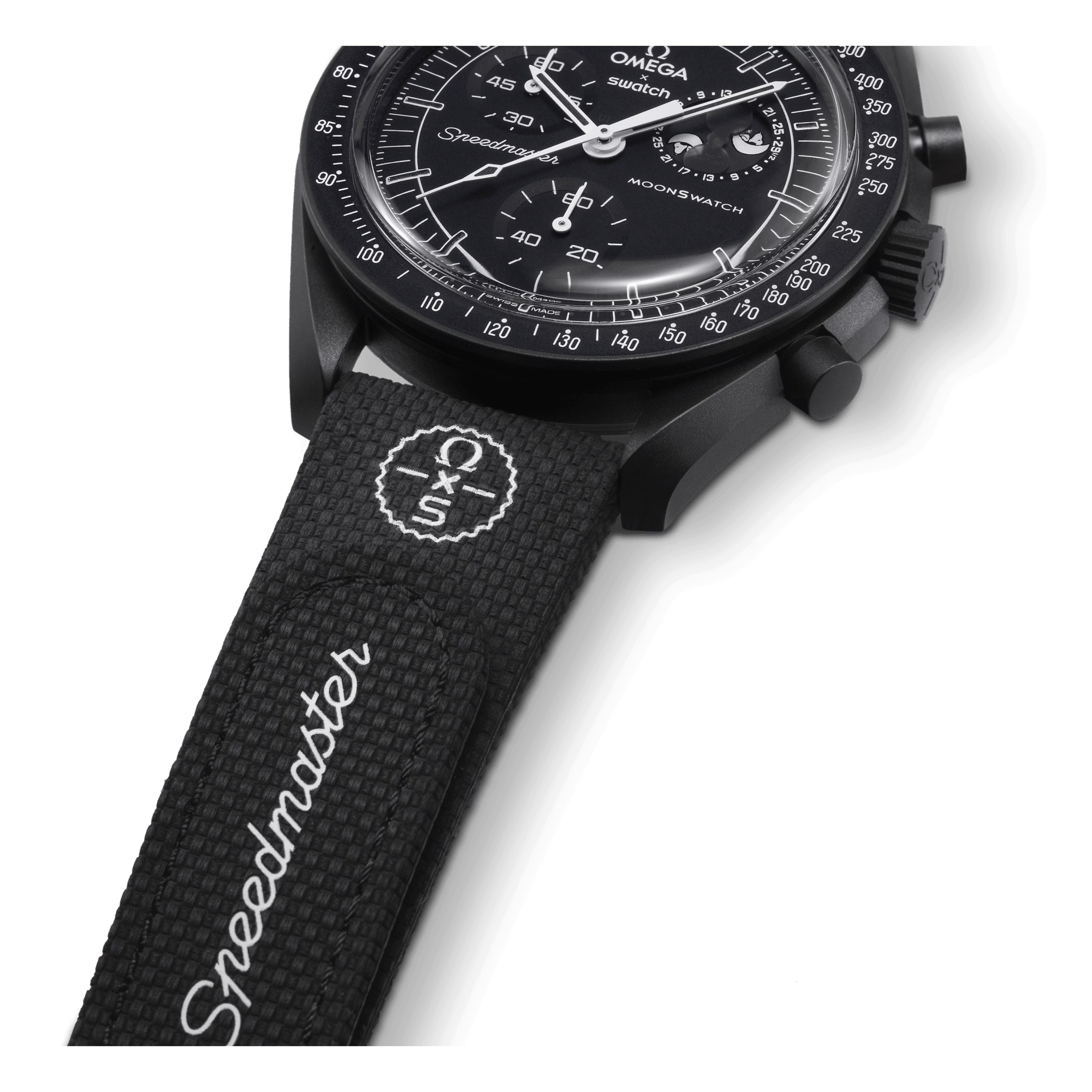 SWATCH X OMEGA BIOCERAMIC MOONSWATCH BLACK STRAPS