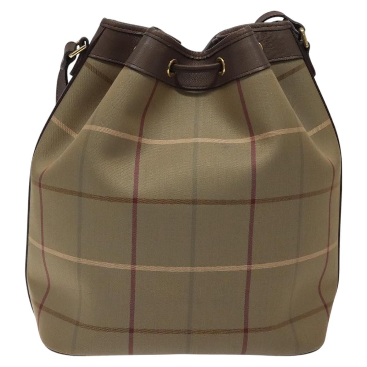 Burberry Nova Check Canvas Shoulder Bag (Pre-Owned)