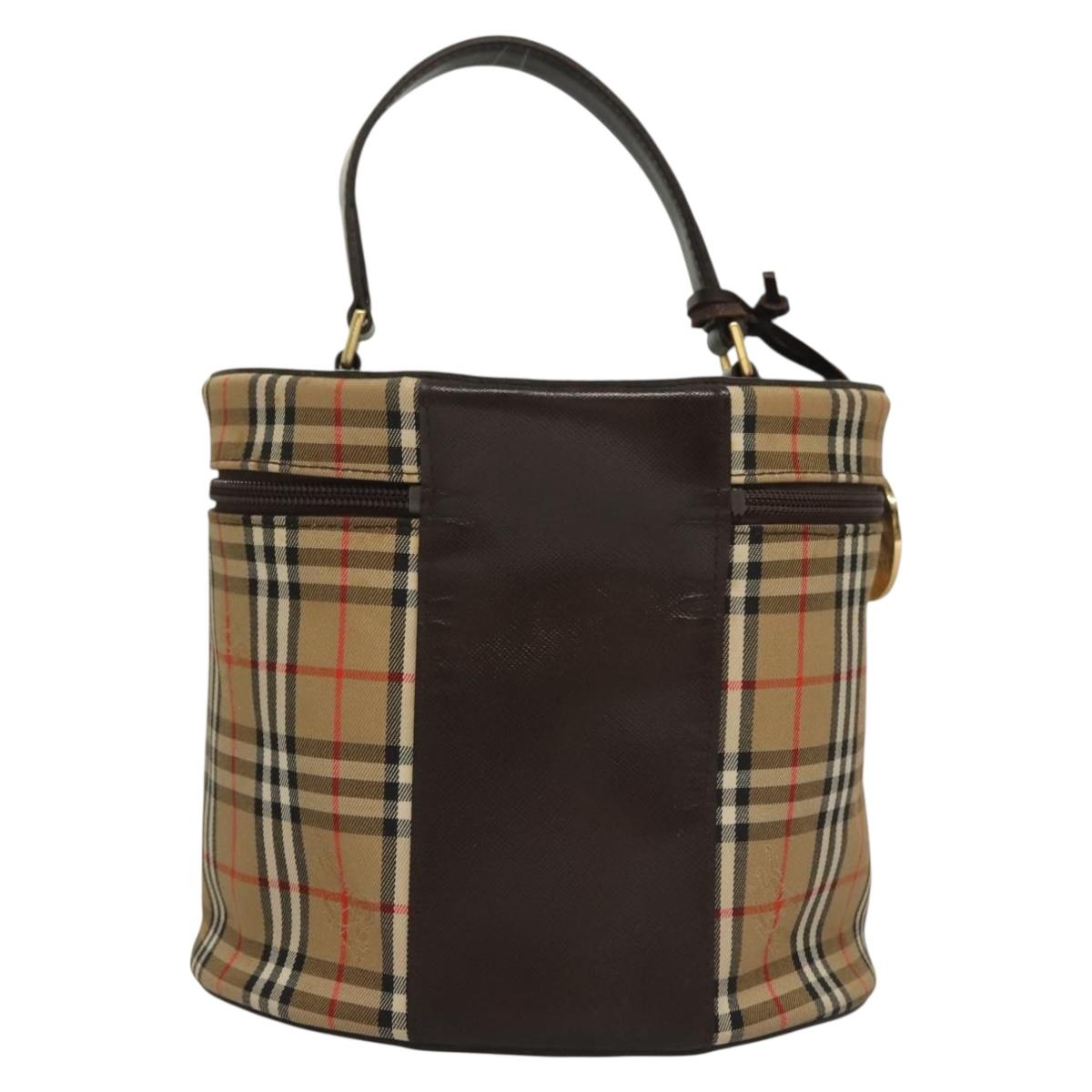Burberry Nova Check Canvas Handbag (Pre-Owned)