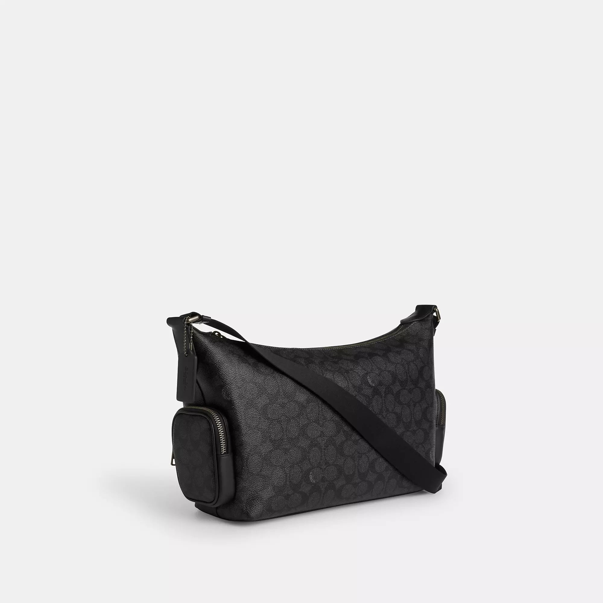 Coach Finn Crossbody Bag With Pockets In Signature Canvas