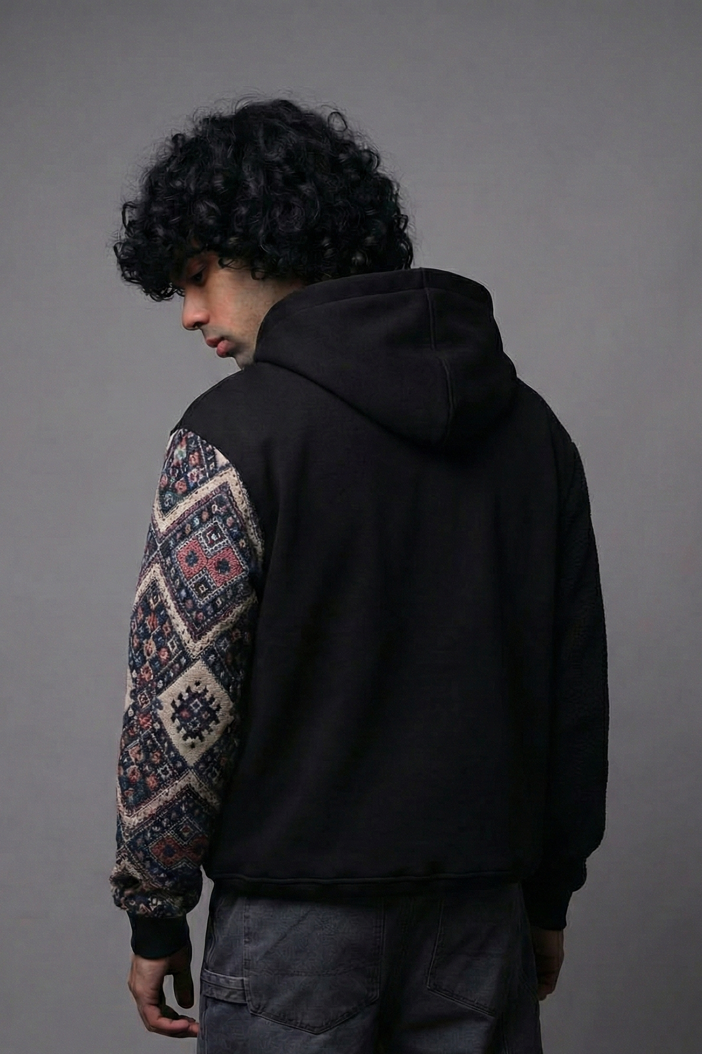 Sullitt One Sleeve Jacquard Hoodie