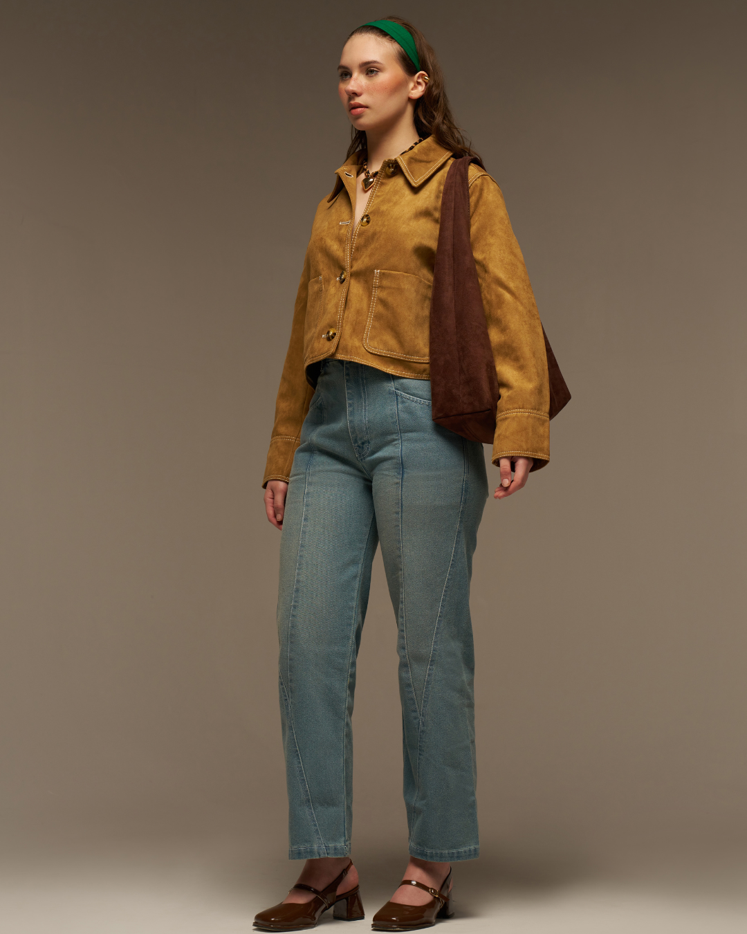Missing Genes Soft Sage High Rise Denim