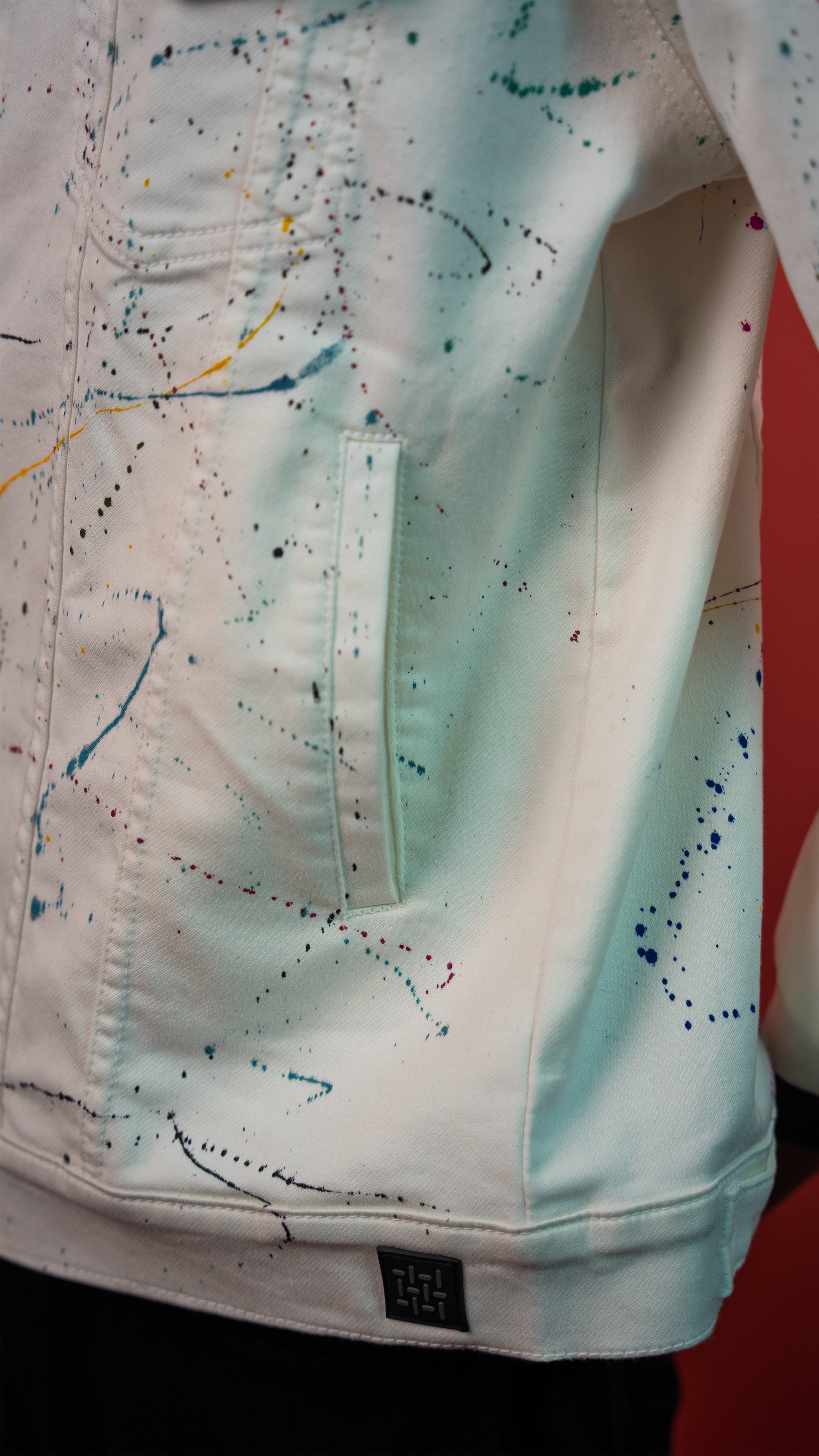 WHITE DENIM MEN'S JACKET