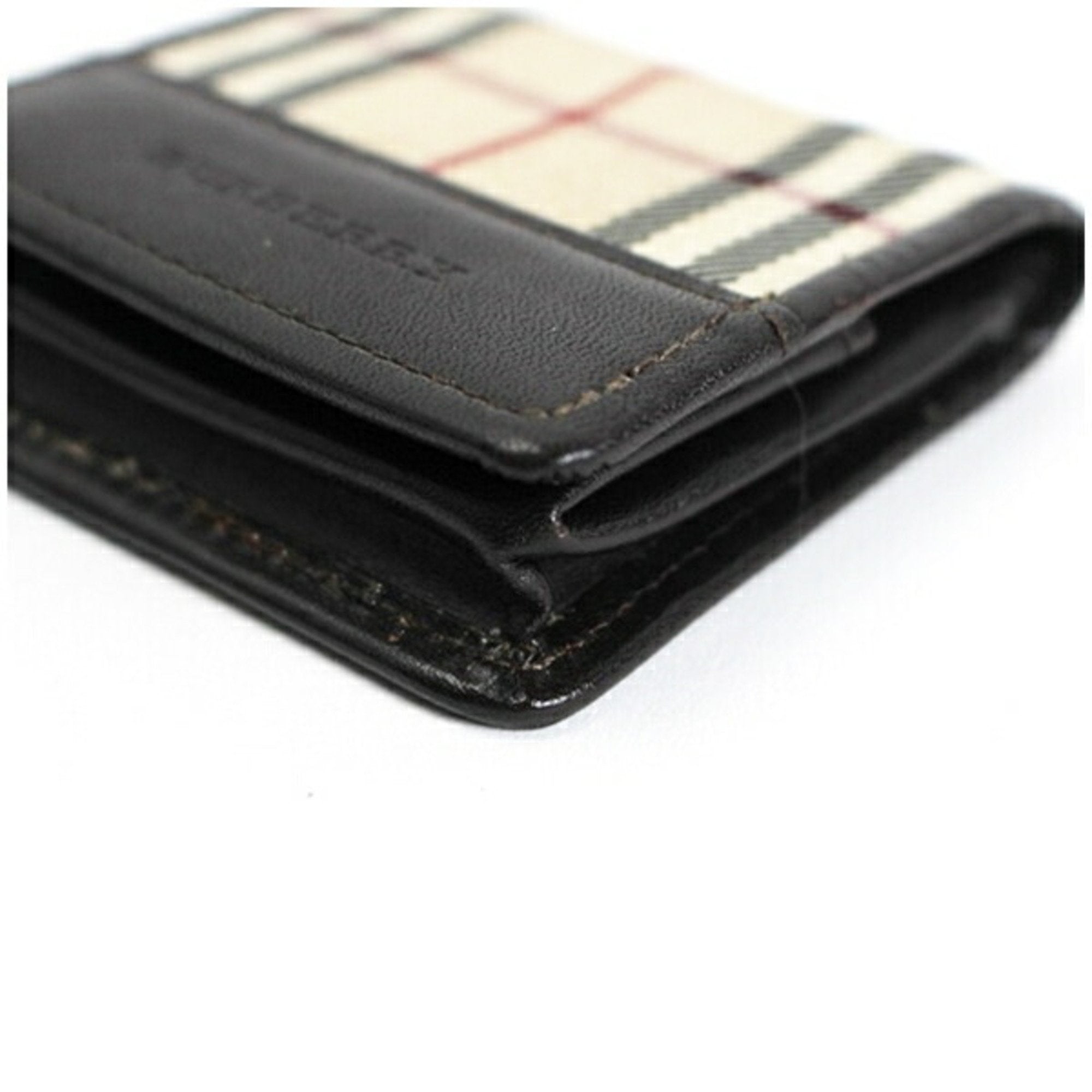 Burberry Canvas Leather Coin Purse/Coin Case (Pre-Owned)