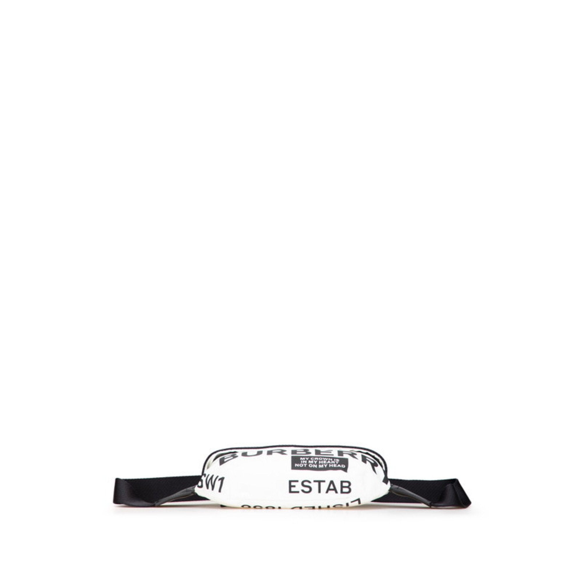 Burberry Nylon Leather Sling Bag (Pre-Owned)