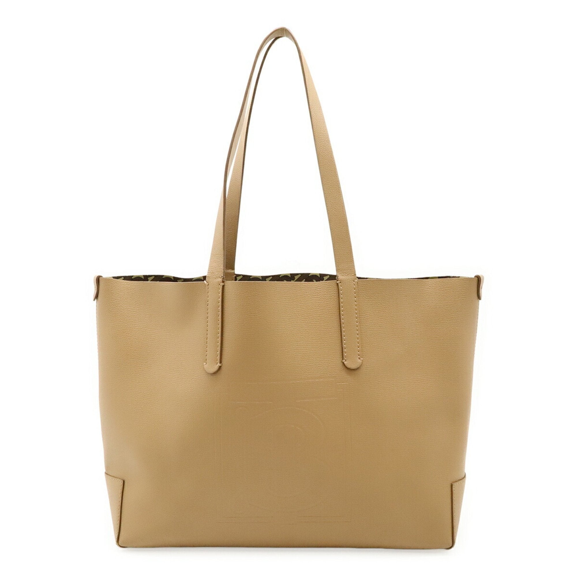Burberry Leather Shoulder Bag Tote Bag (Pre-Owned)