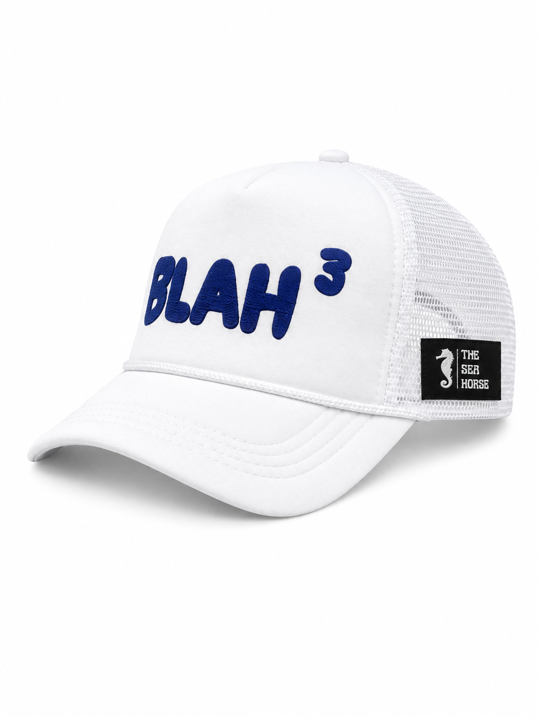 BLAH BLAH BLAH - Mesh Trucker Cap white