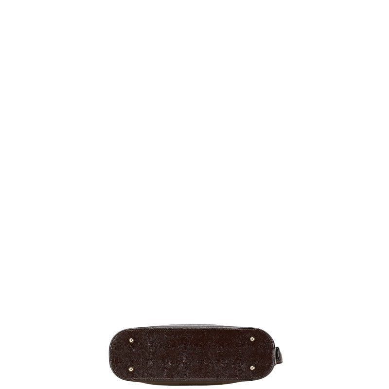 Burberry Nova Check Canvas Leather Shoulder Bag
