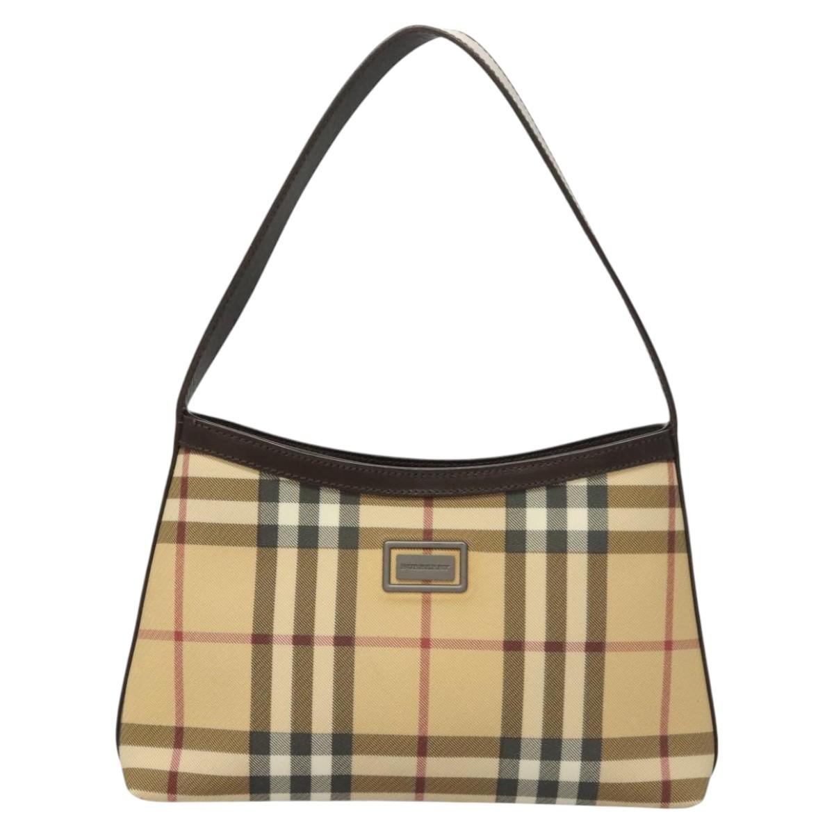 Burberry Nova Check Canvas Shoulder Bag (Pre-Owned)