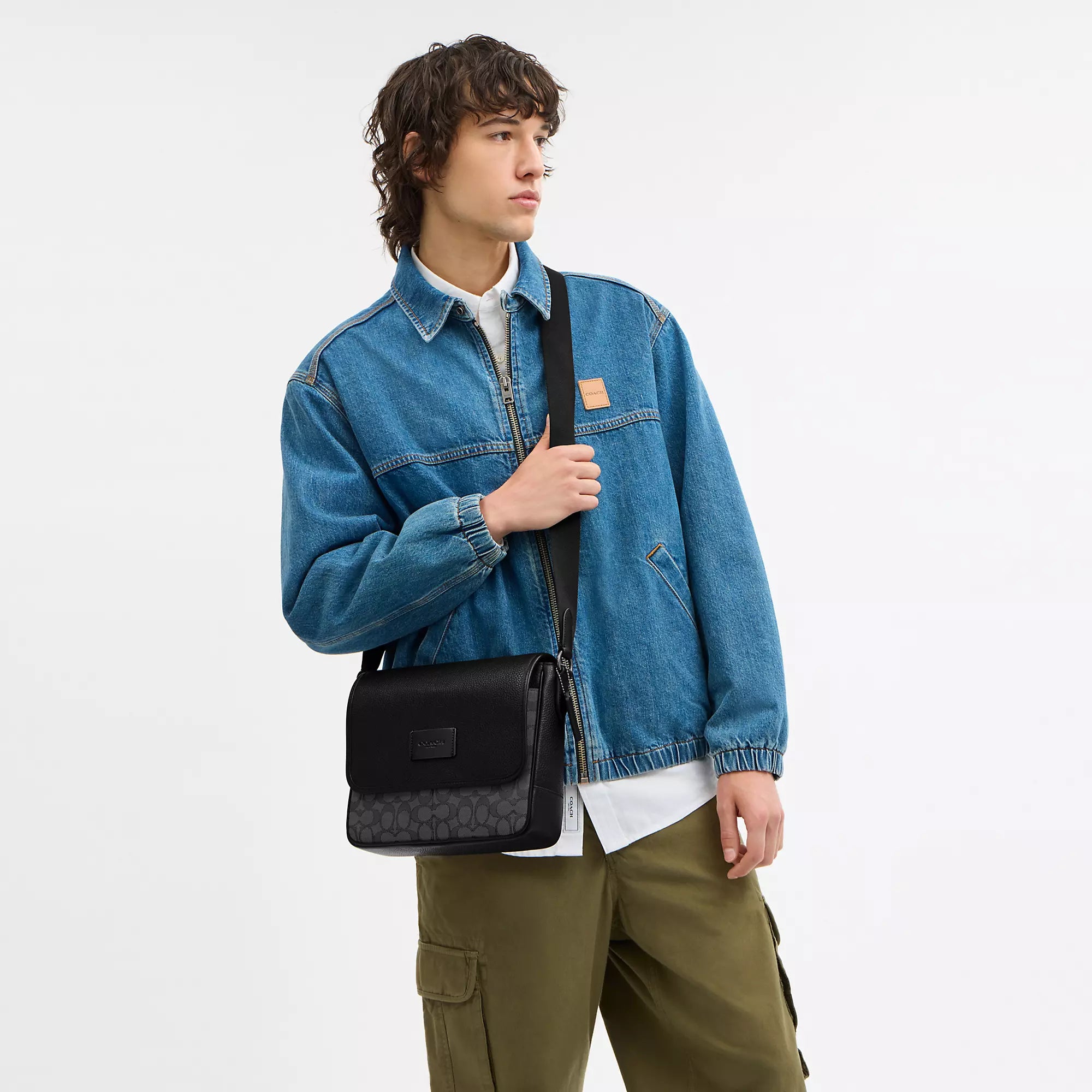 Coach Sprint Map Bag 25 In Signature Jacquard