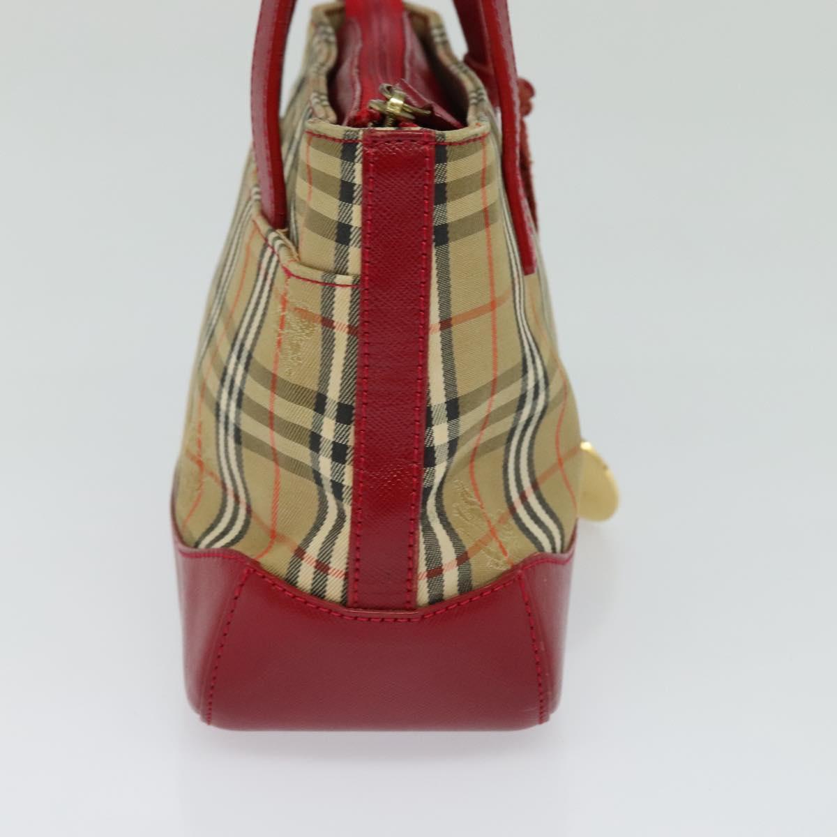 Burberry Haymarket Canvas Handbag (Pre-Owned)