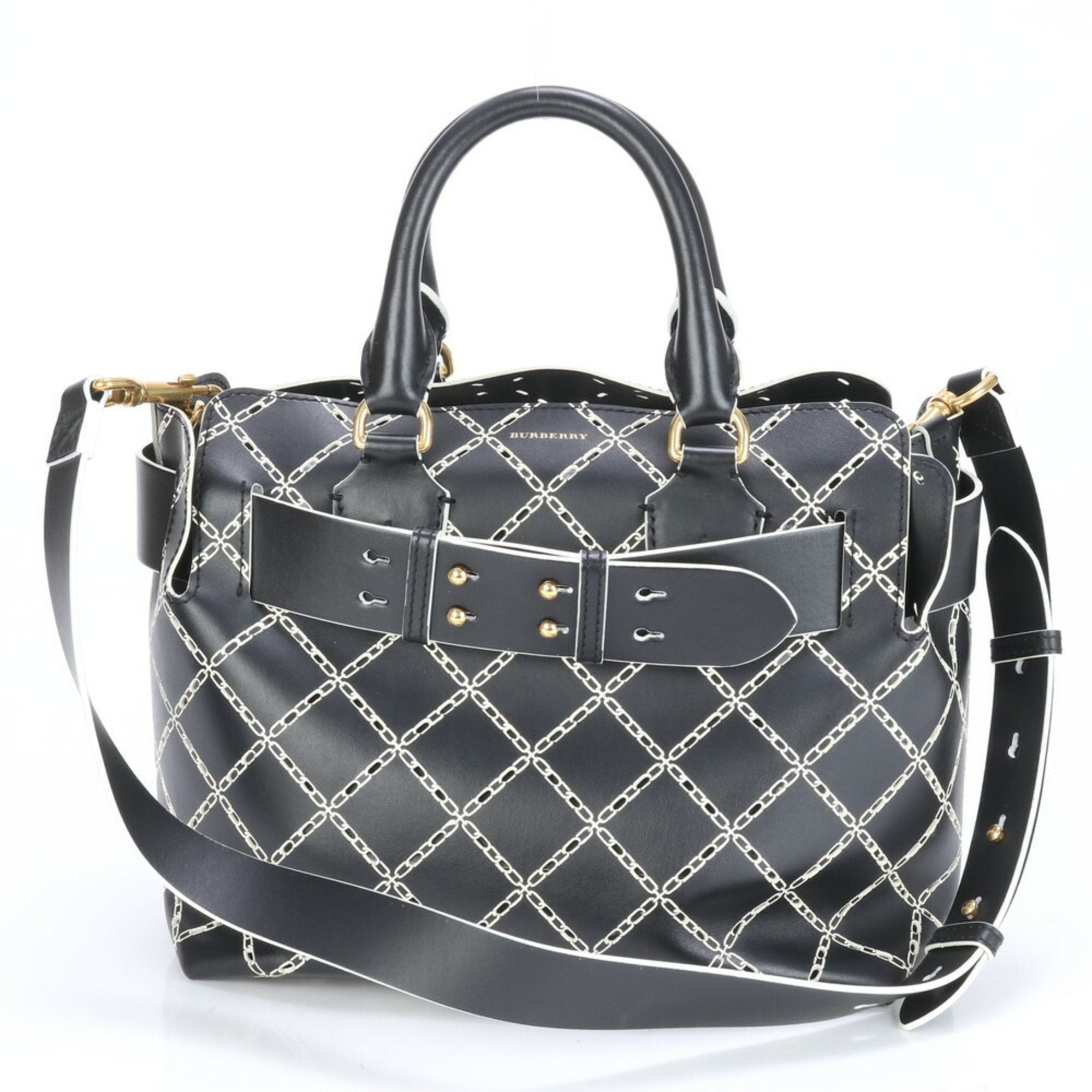 Burberry Leather Shoulder Bag (Pre-Owned)