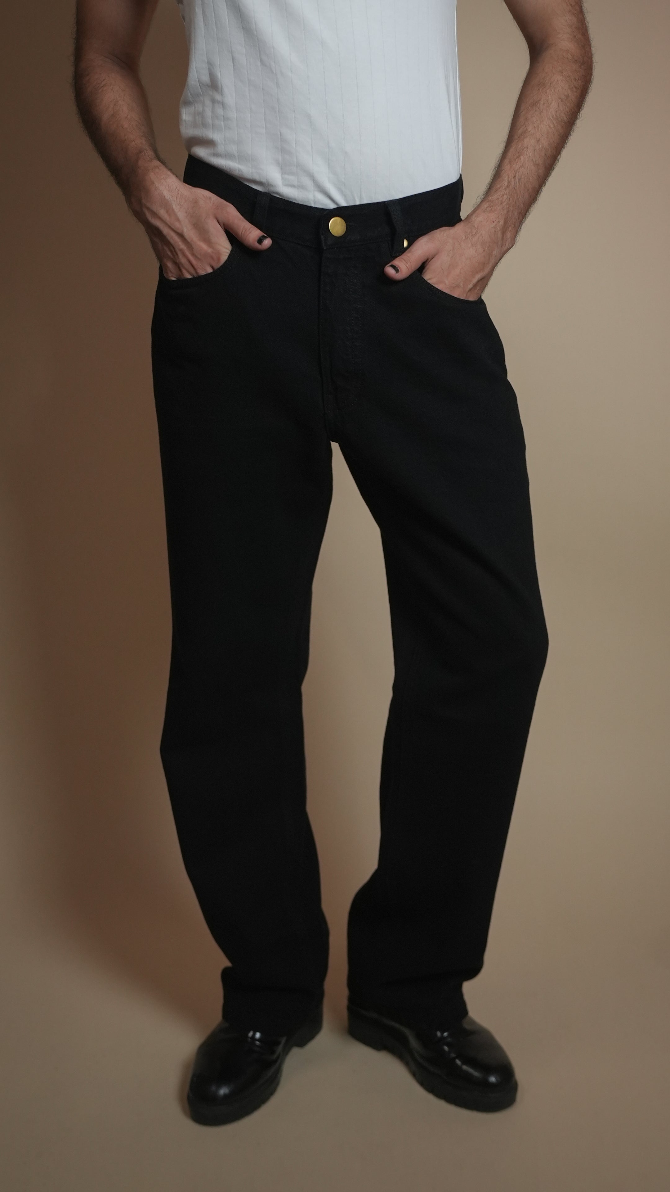 CLASSIC BLACK DENIM MEN'S JEANS