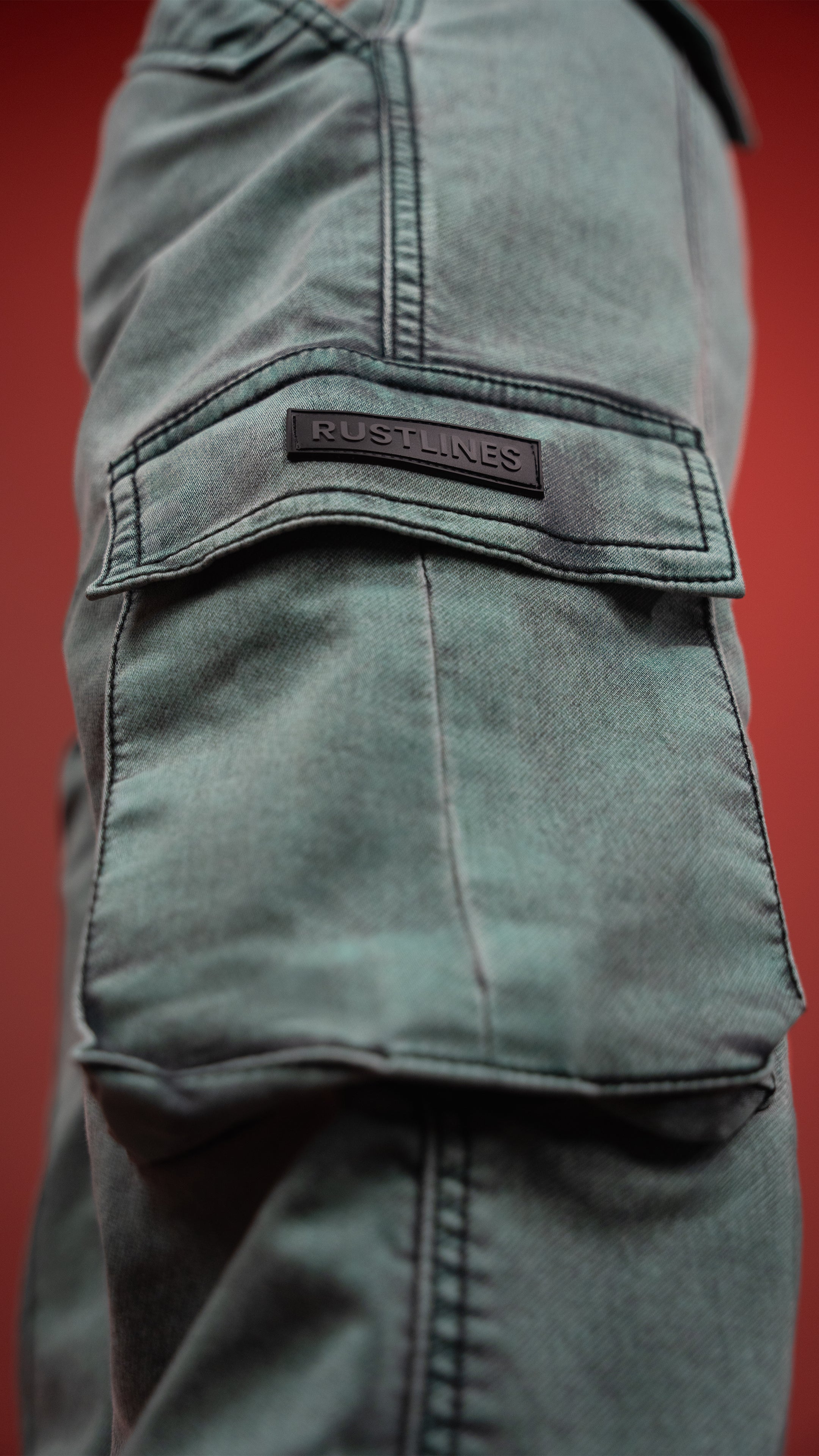GREEN DENIM WOMEN'S CARGO