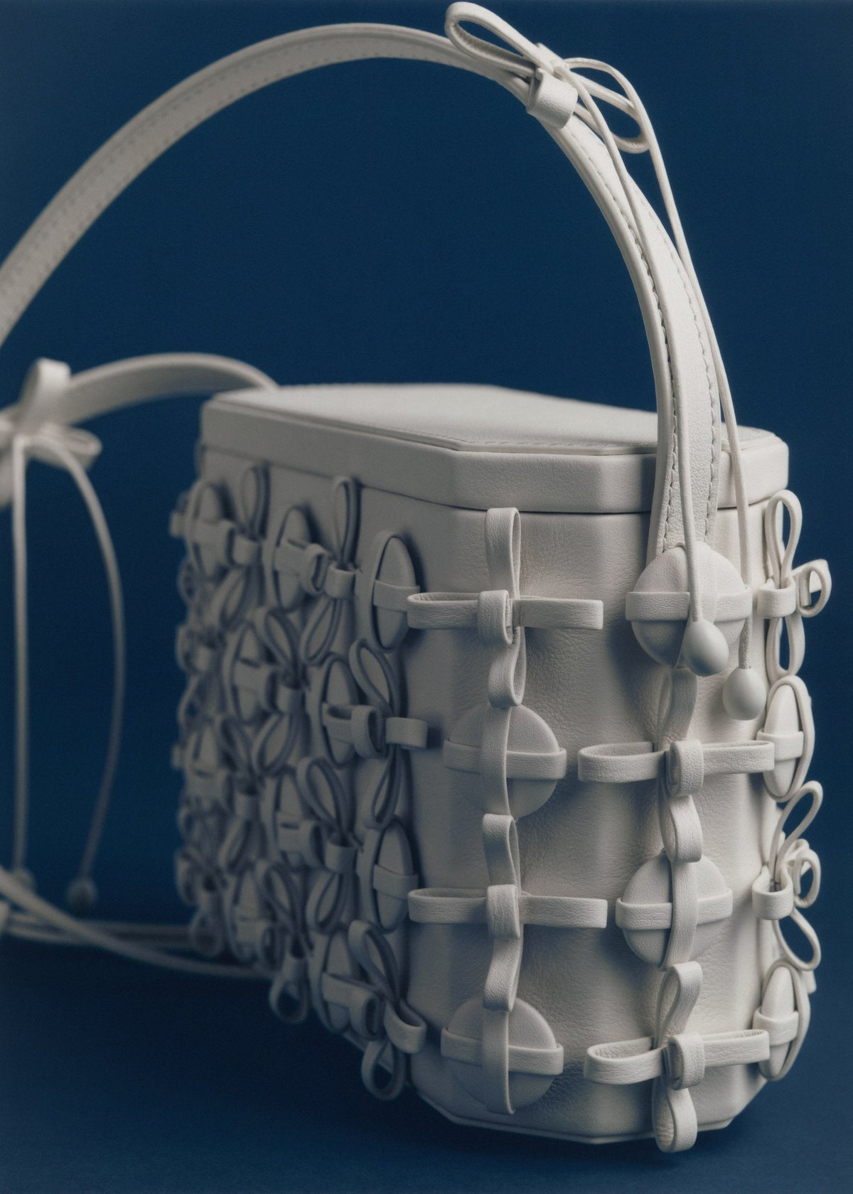 Polène Button Bow Box - Porcelain