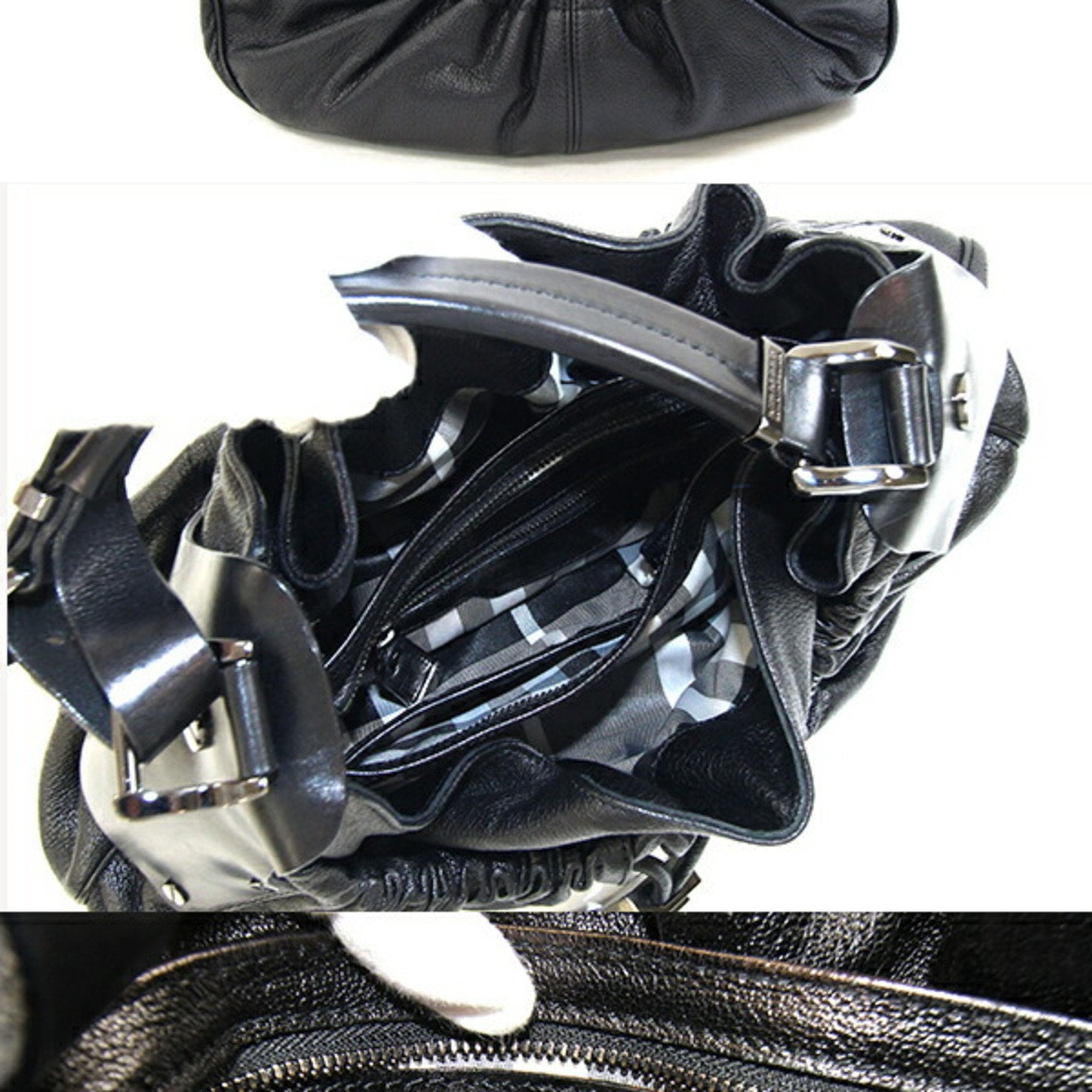 Burberry Leather Shoulder Bag (Pre-Owned)