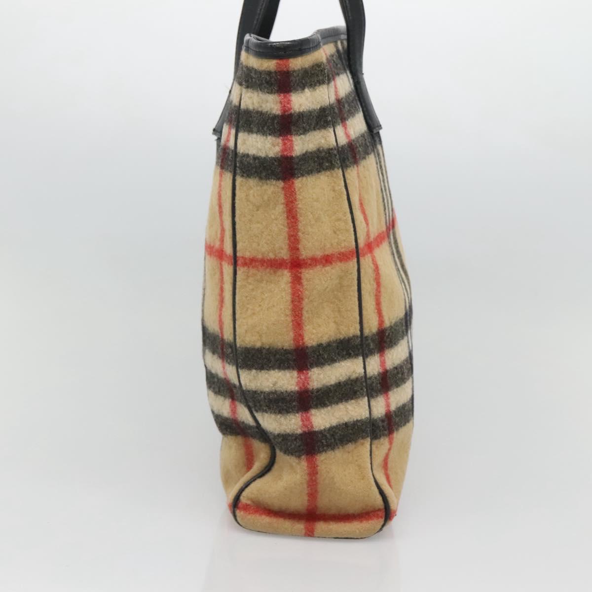 Burberry Nova Check Wool Tote Bag (Pre-Owned)