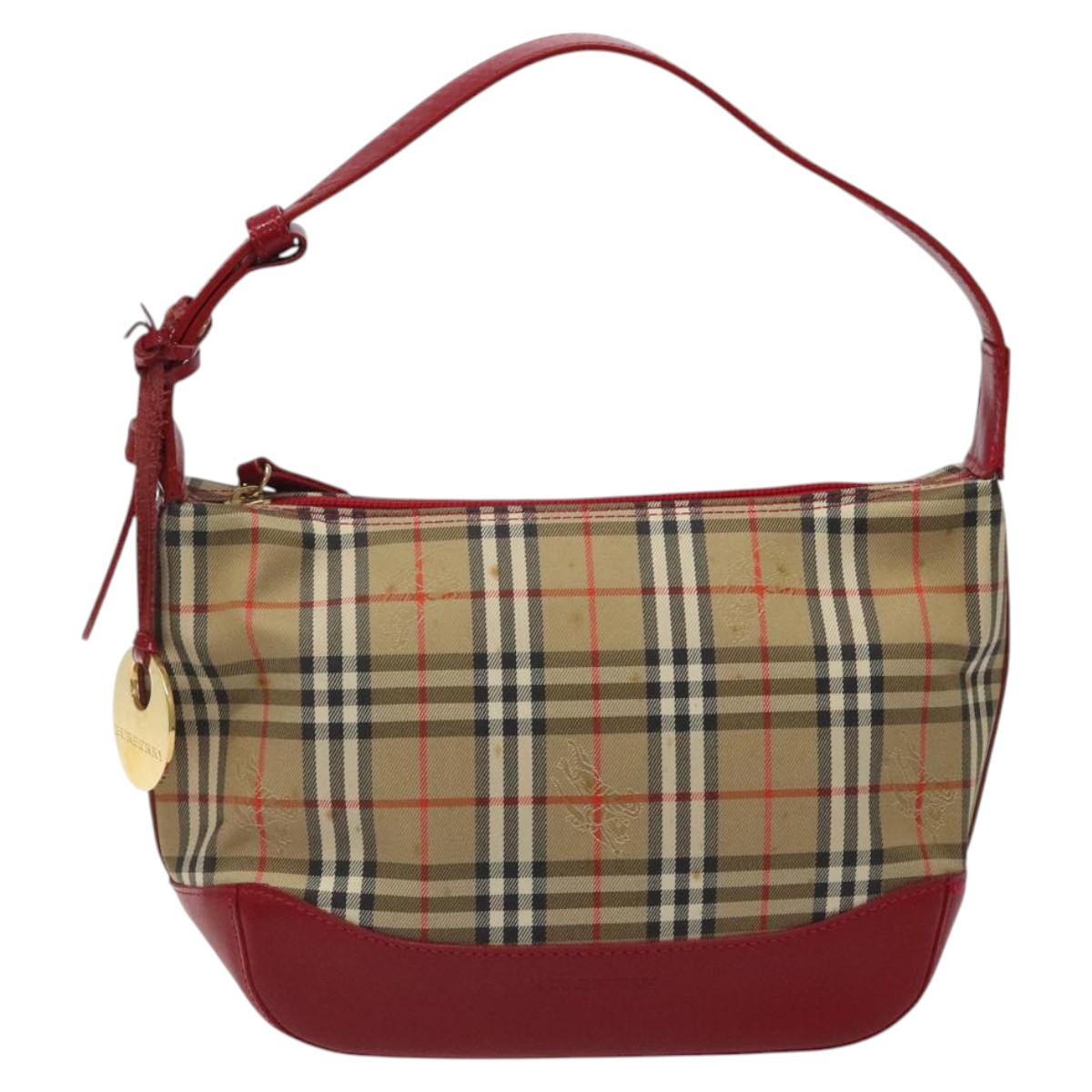 Burberry Nova Check Canvas Shoulder Bag (Pre-Owned)