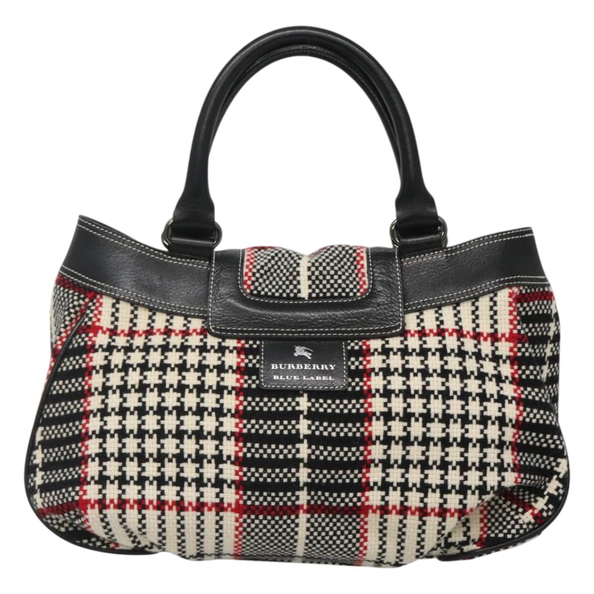 Burberry Nova Check Wool Tote Bag (Pre-Owned)