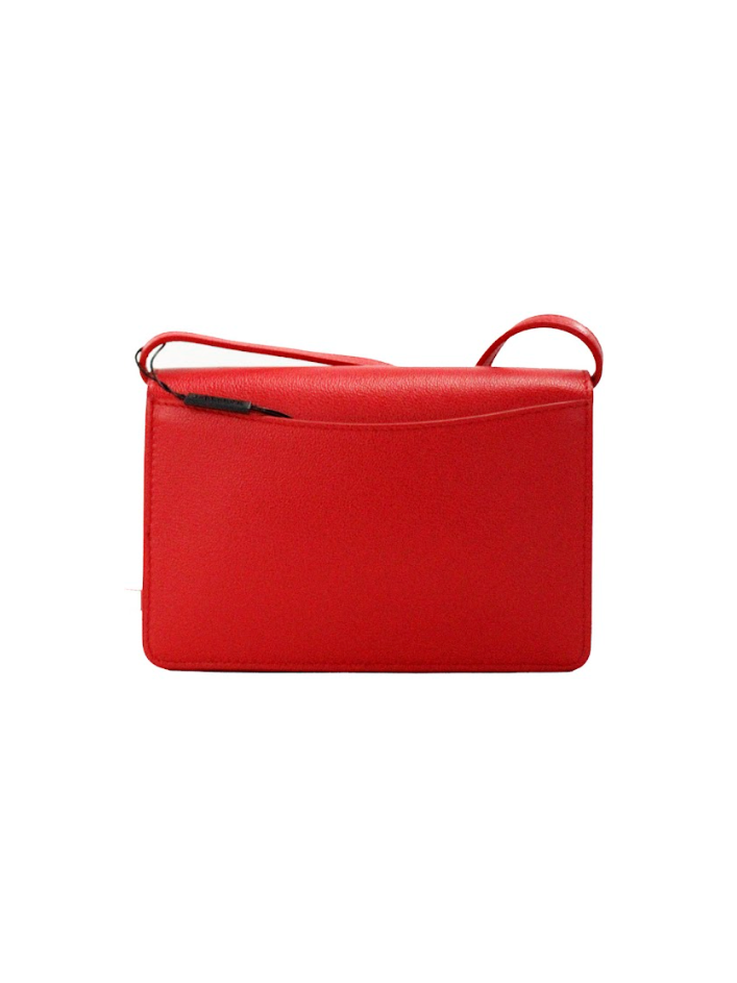 Burberry Hampshire Small Red Embossed Logo Smooth Leather Crossbody Bag