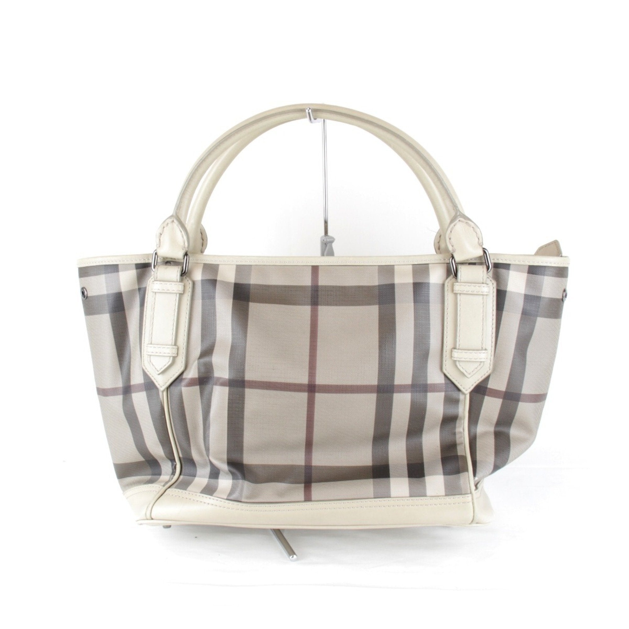 Burberry Pvc Handbag Tote Bag (Pre-Owned)