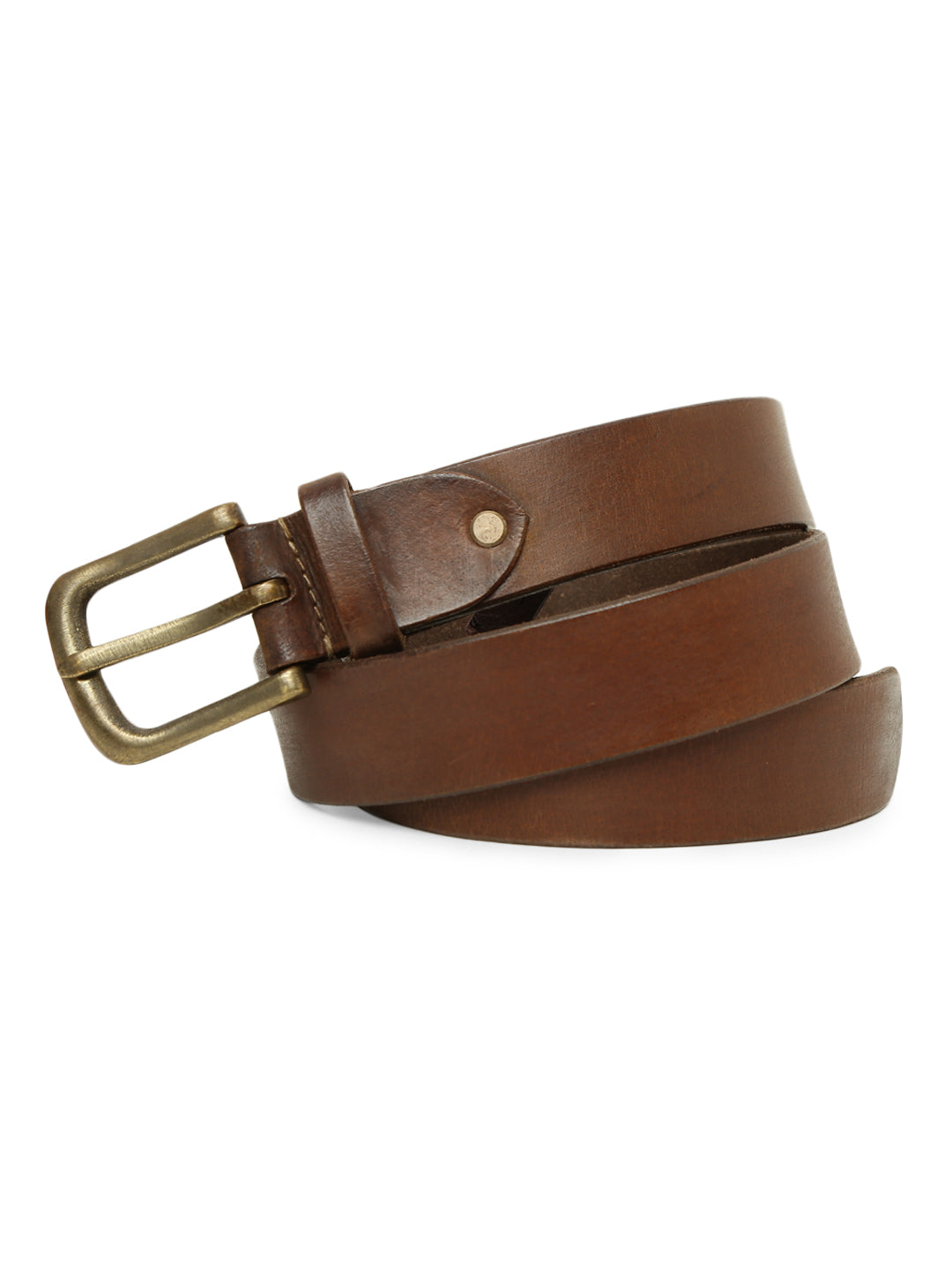 Brown Plain Mens Leather Belt By Art N Vintage