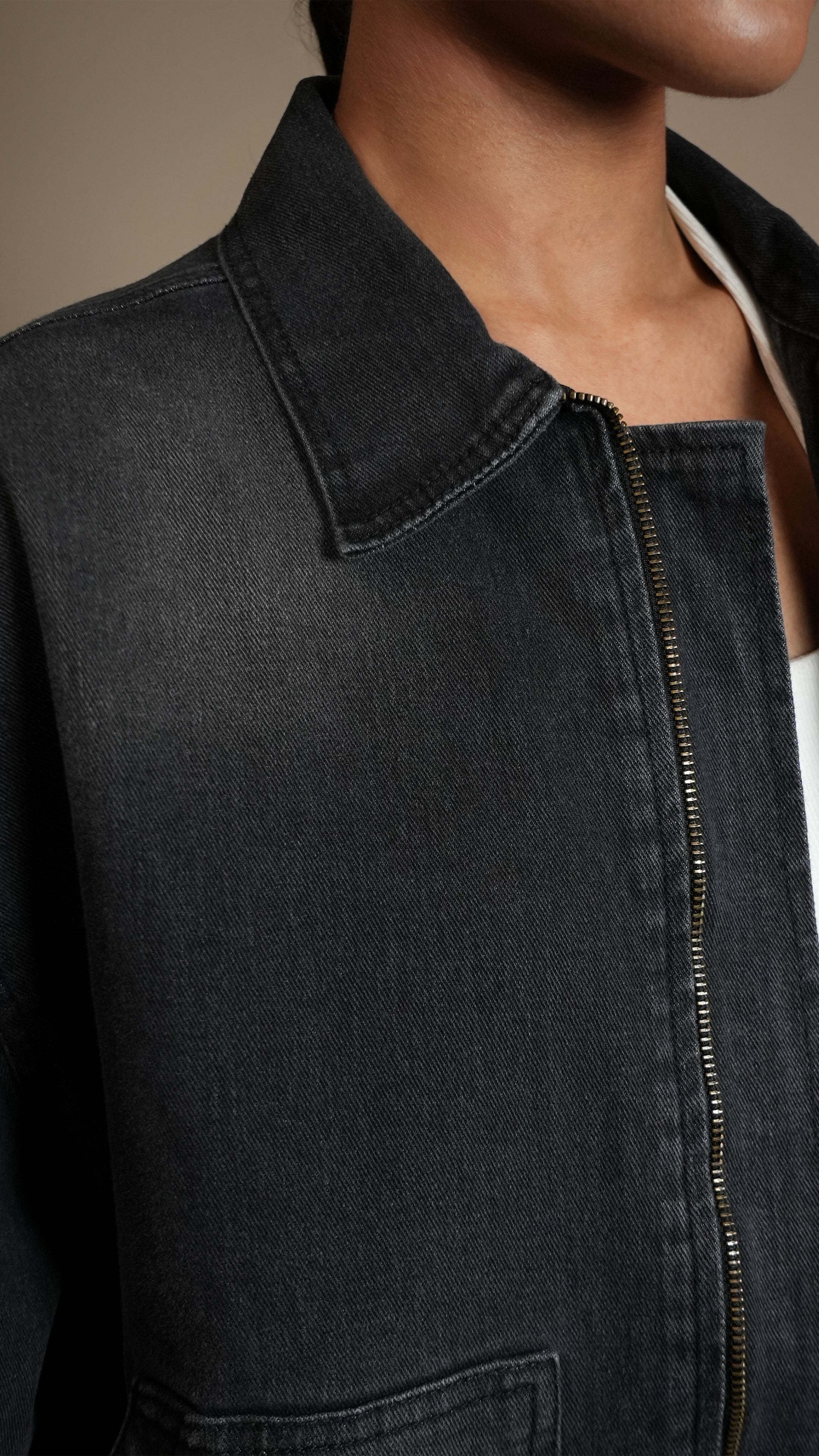 BLACK OG DENIM WOMEN'S JACKET