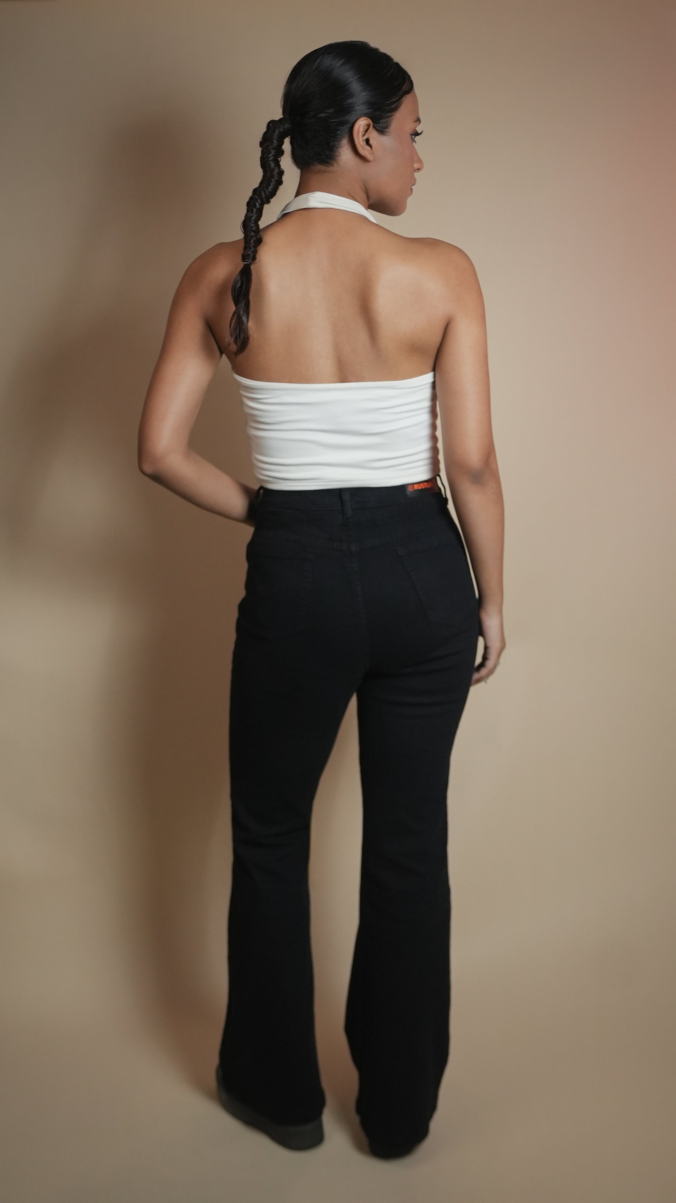 BOOTLEG DENIM BLACK WOMEN'S JEANS