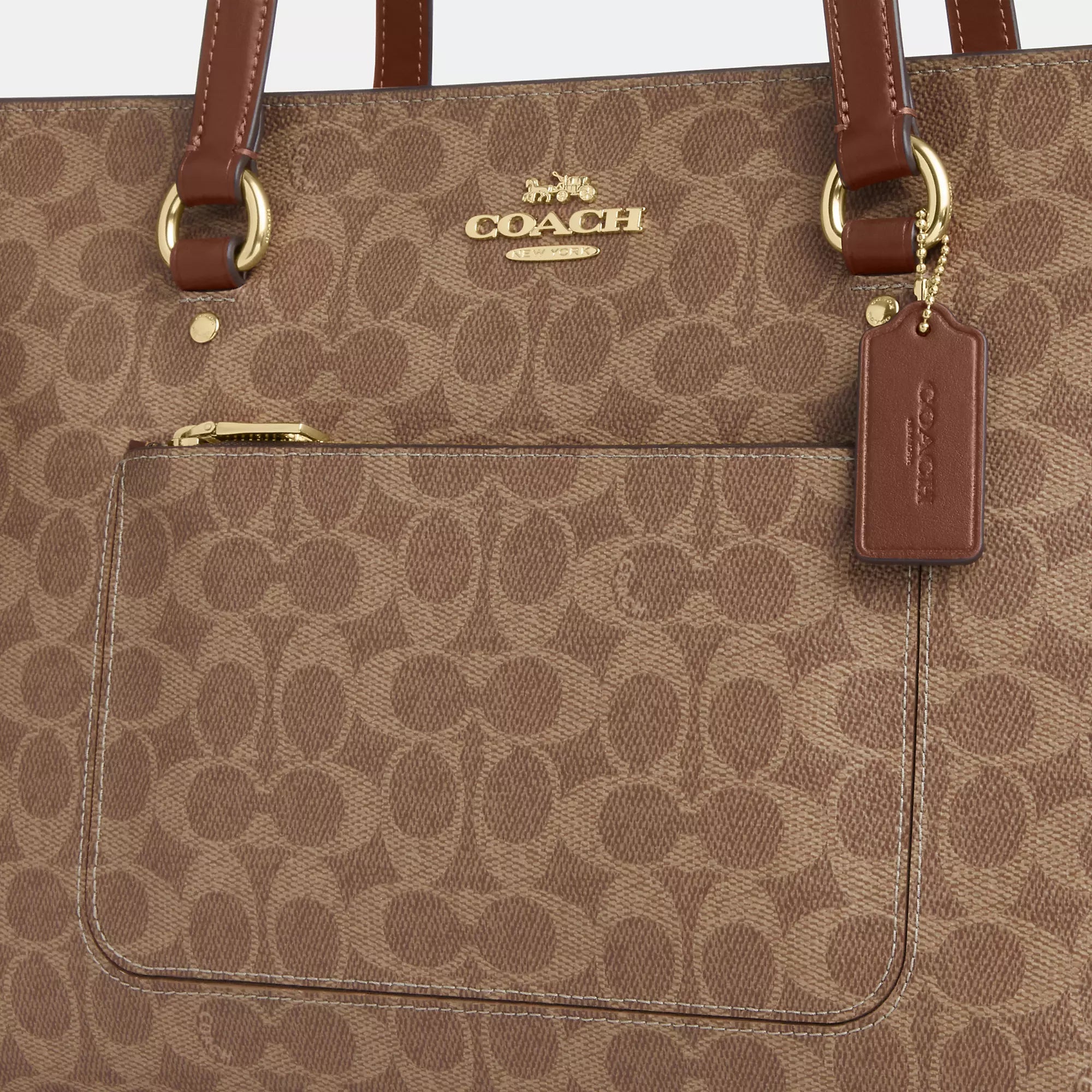 Coach Station Tote Bag In Signature Canvas