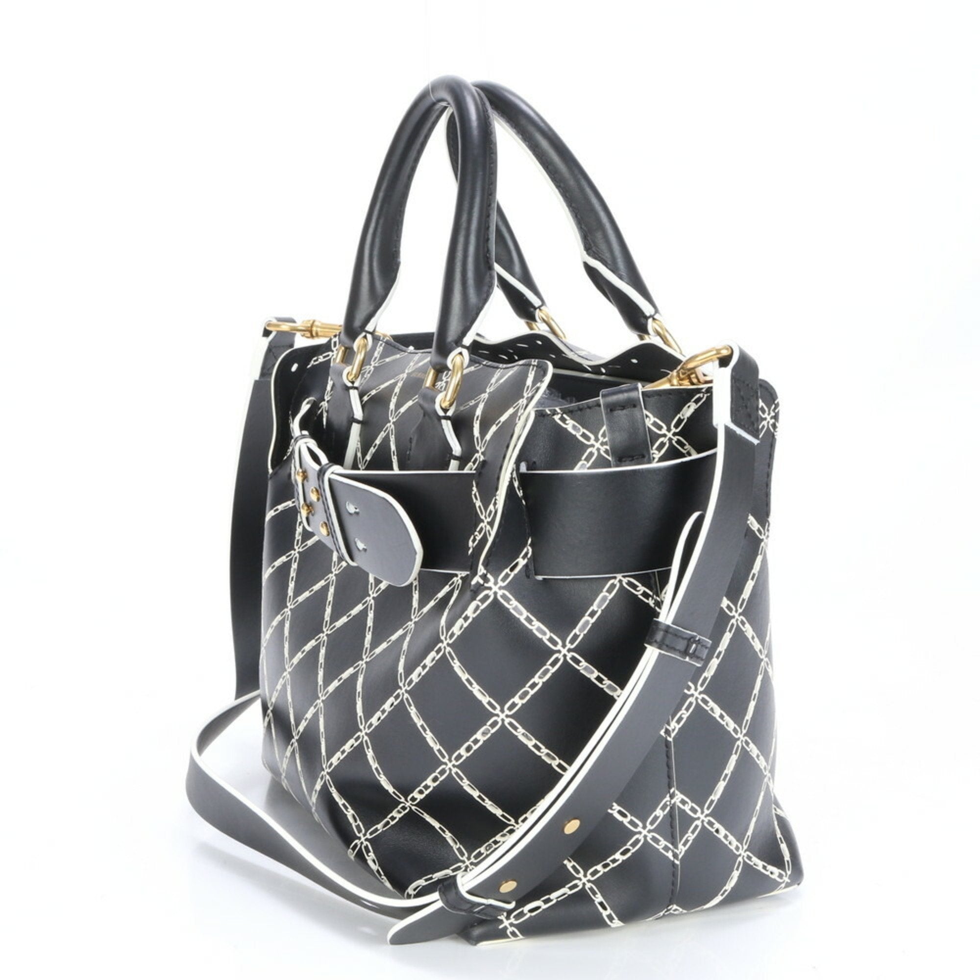 Burberry Leather Shoulder Bag (Pre-Owned)