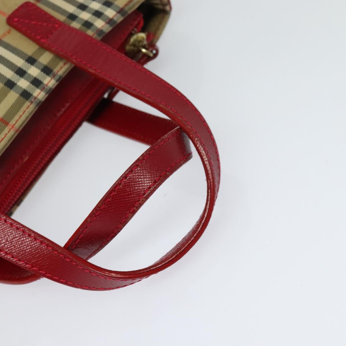 Burberry Haymarket Canvas Handbag (Pre-Owned)