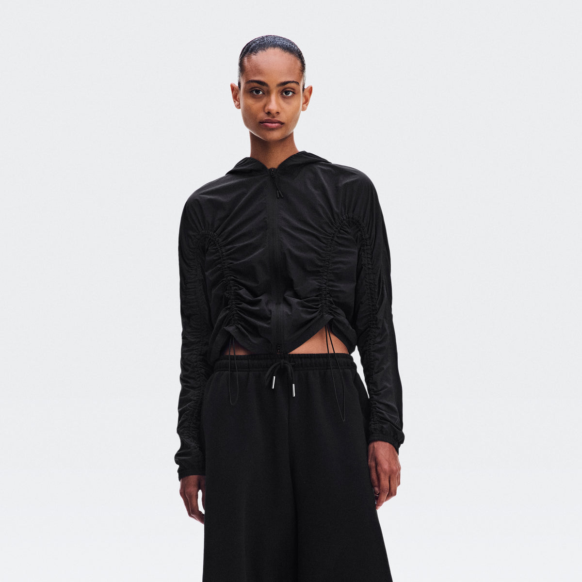 Ruched Lightweight Jacket - Womens