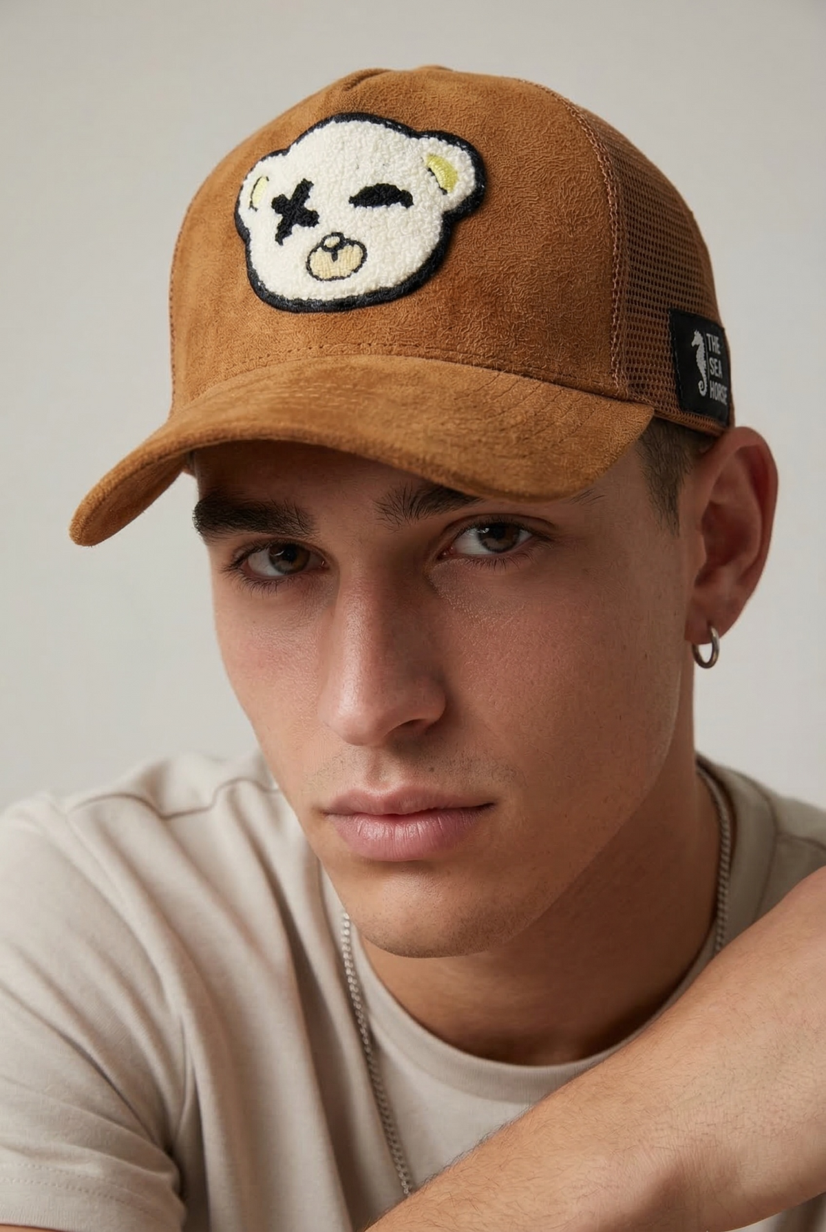 Punk Bear - Brown Suede Cap