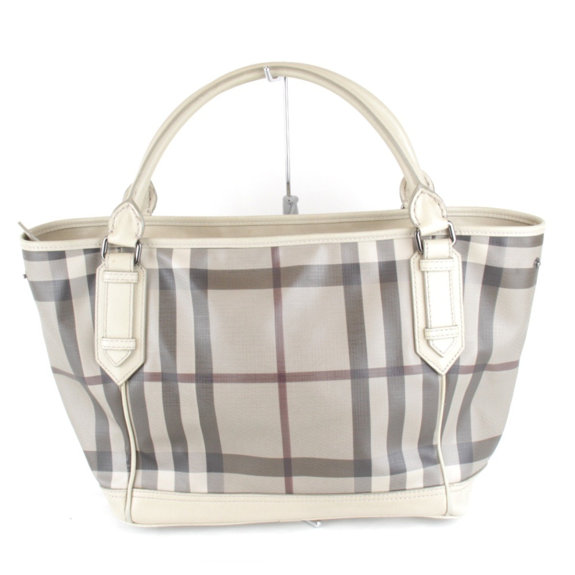 Burberry Pvc Handbag Tote Bag (Pre-Owned)