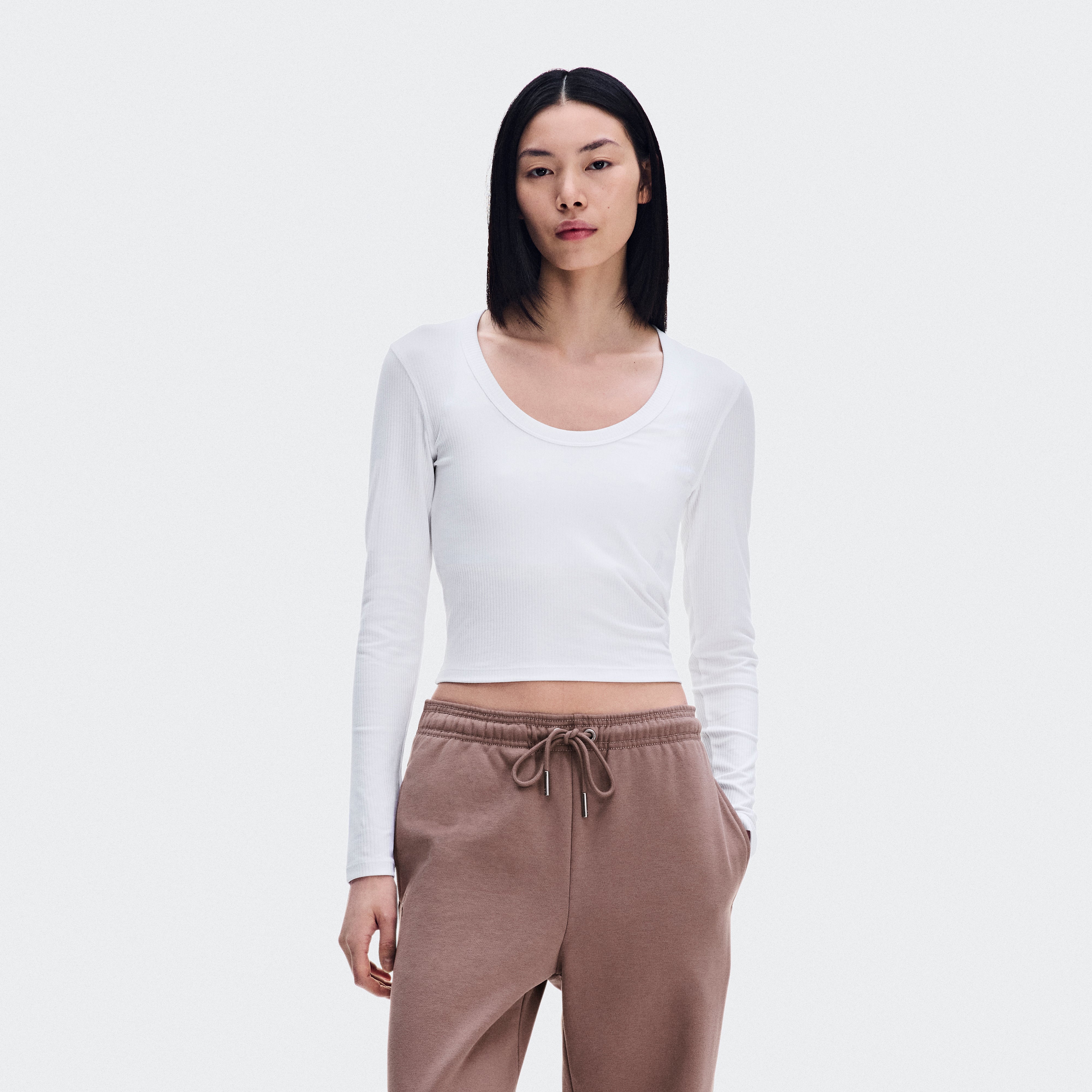 All-Day Ribbed Long-T - Womens