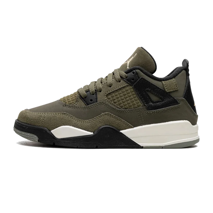 Jordan 4 Retro SE Craft Medium Olive (Pre School Kids) Available at Pick your kiicks.