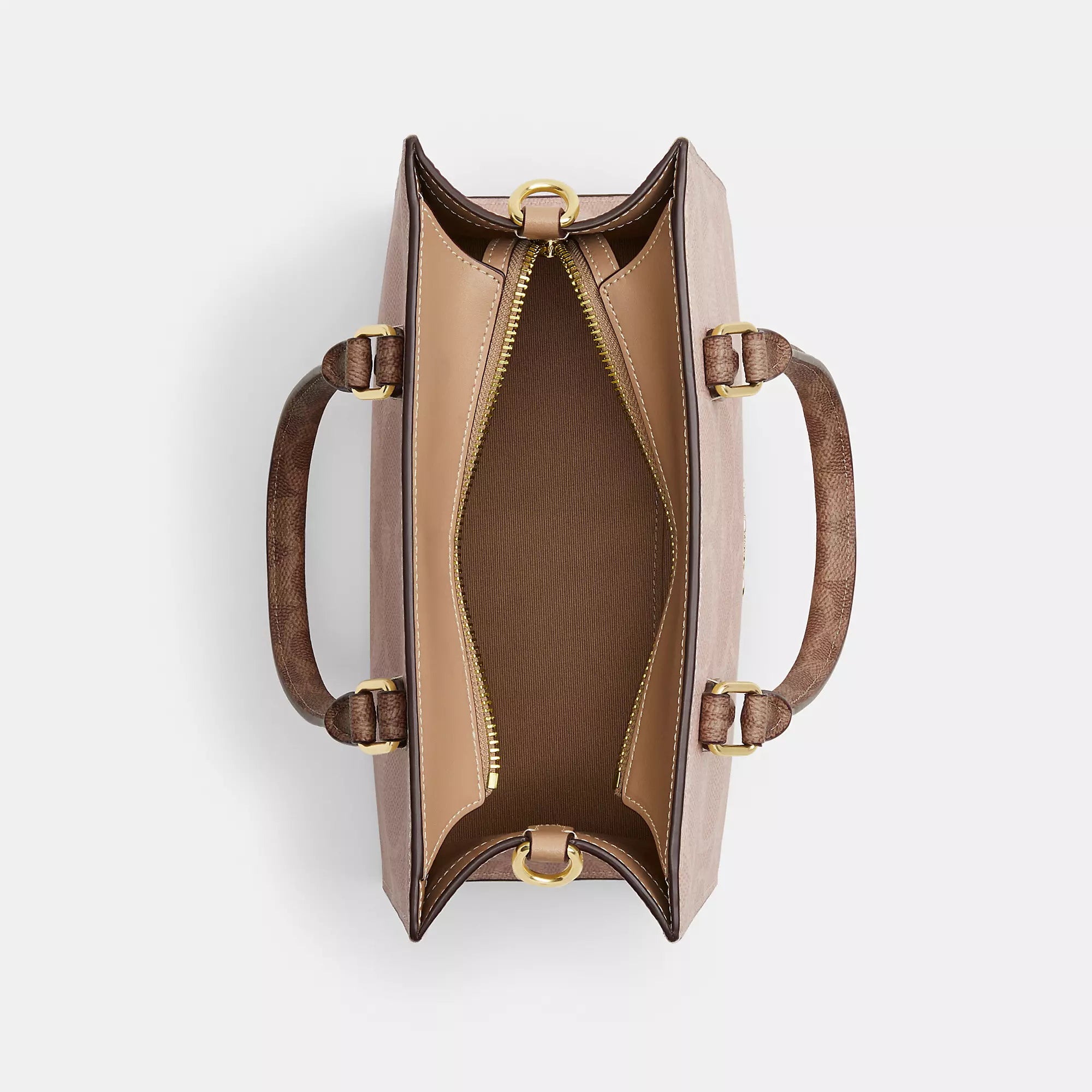 Coach Maggie Small Tote Bag In Blocked Signature Canvas