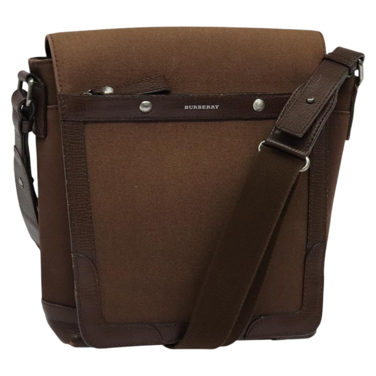 Burberry Canvas Shoulder Bag (Pre-Owned)