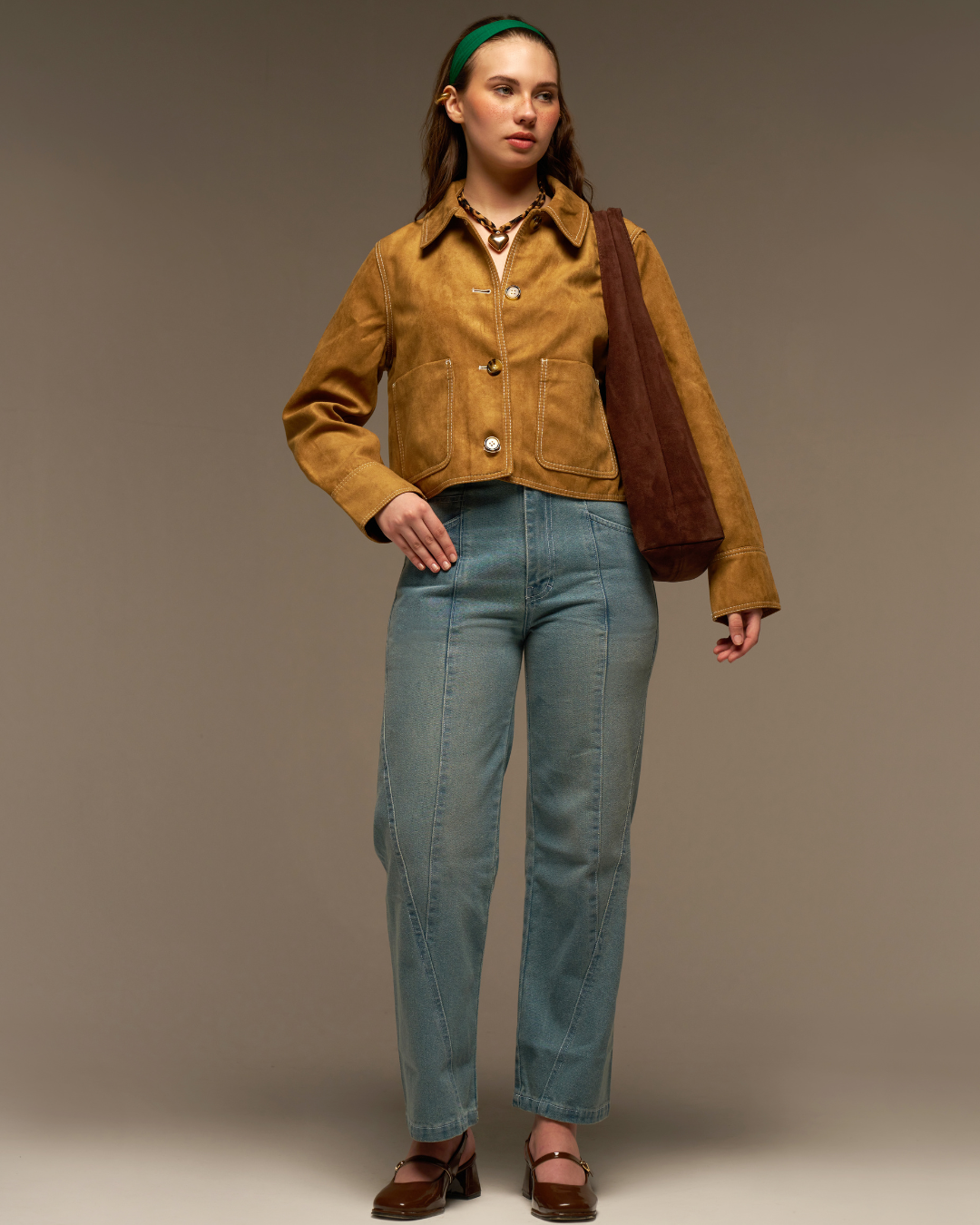 Soft Sage High Rise Denim
