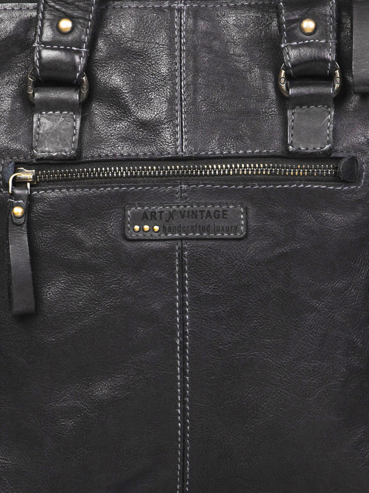 Gabriel :Cognac Veg Tanned Washed Leather Crossbody Bag by art n vintage