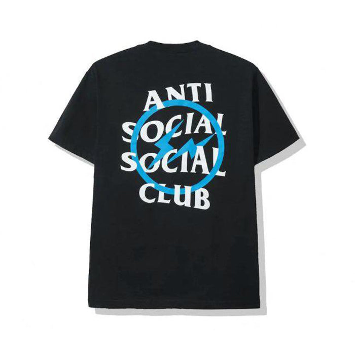 Anti Social Social Club x Fragment Blue Bolt Tee (FW19) Black