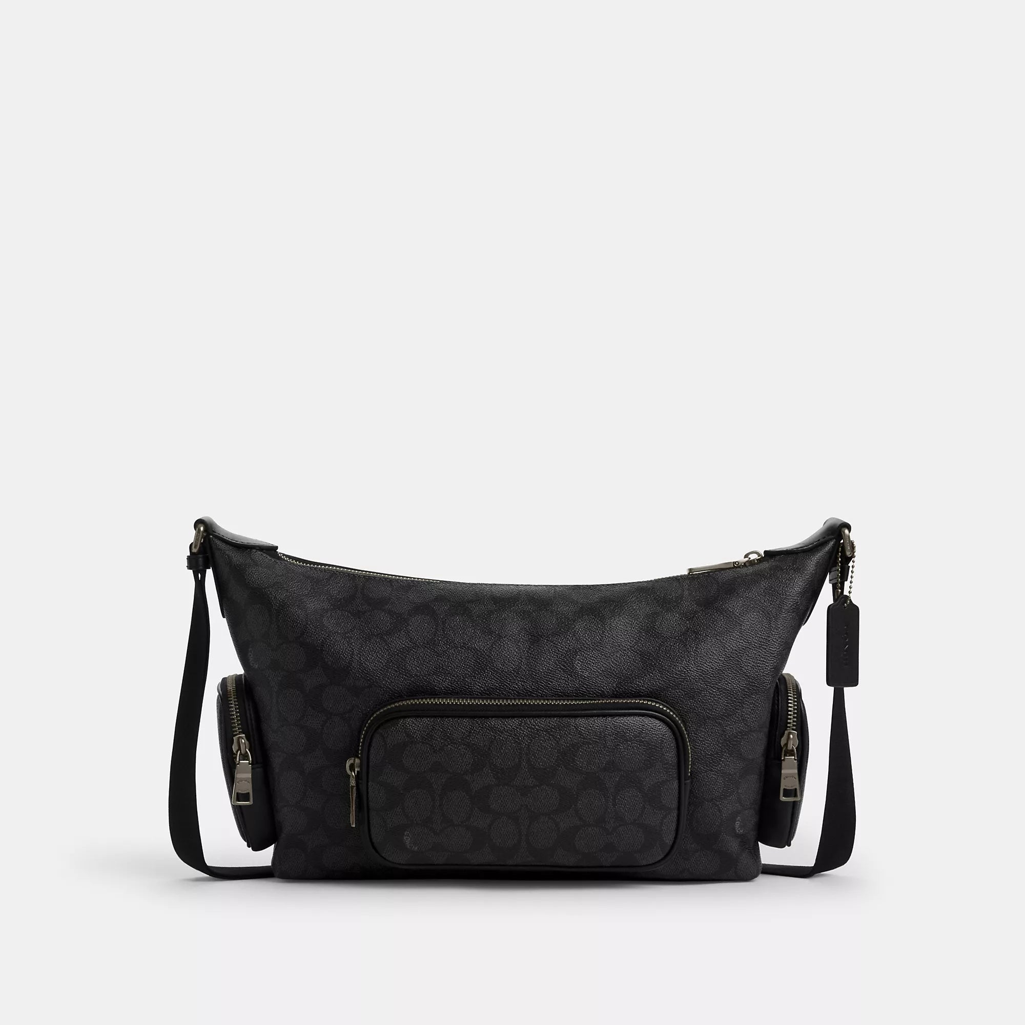 Coach Finn Crossbody Bag With Pockets In Signature Canvas