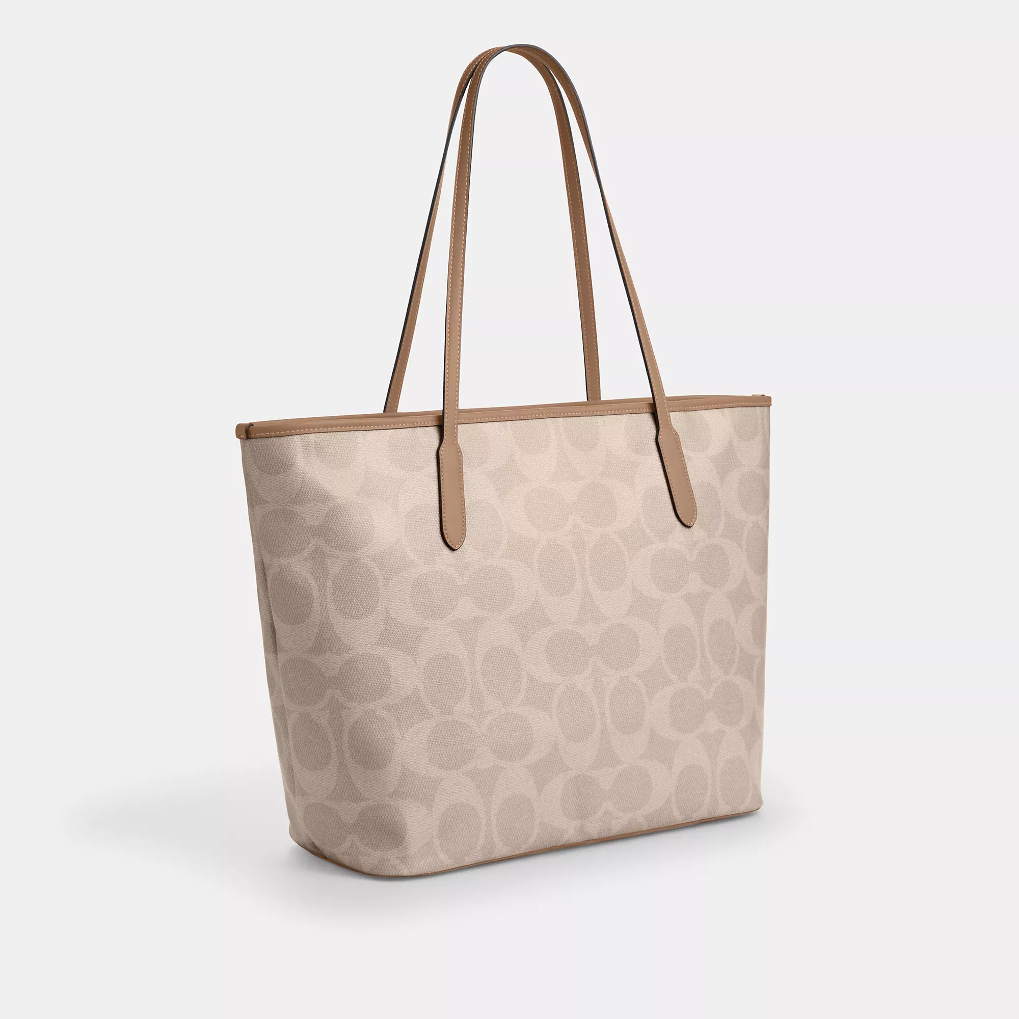Coach Large City Tote Bag In Maxi Signature Canvas